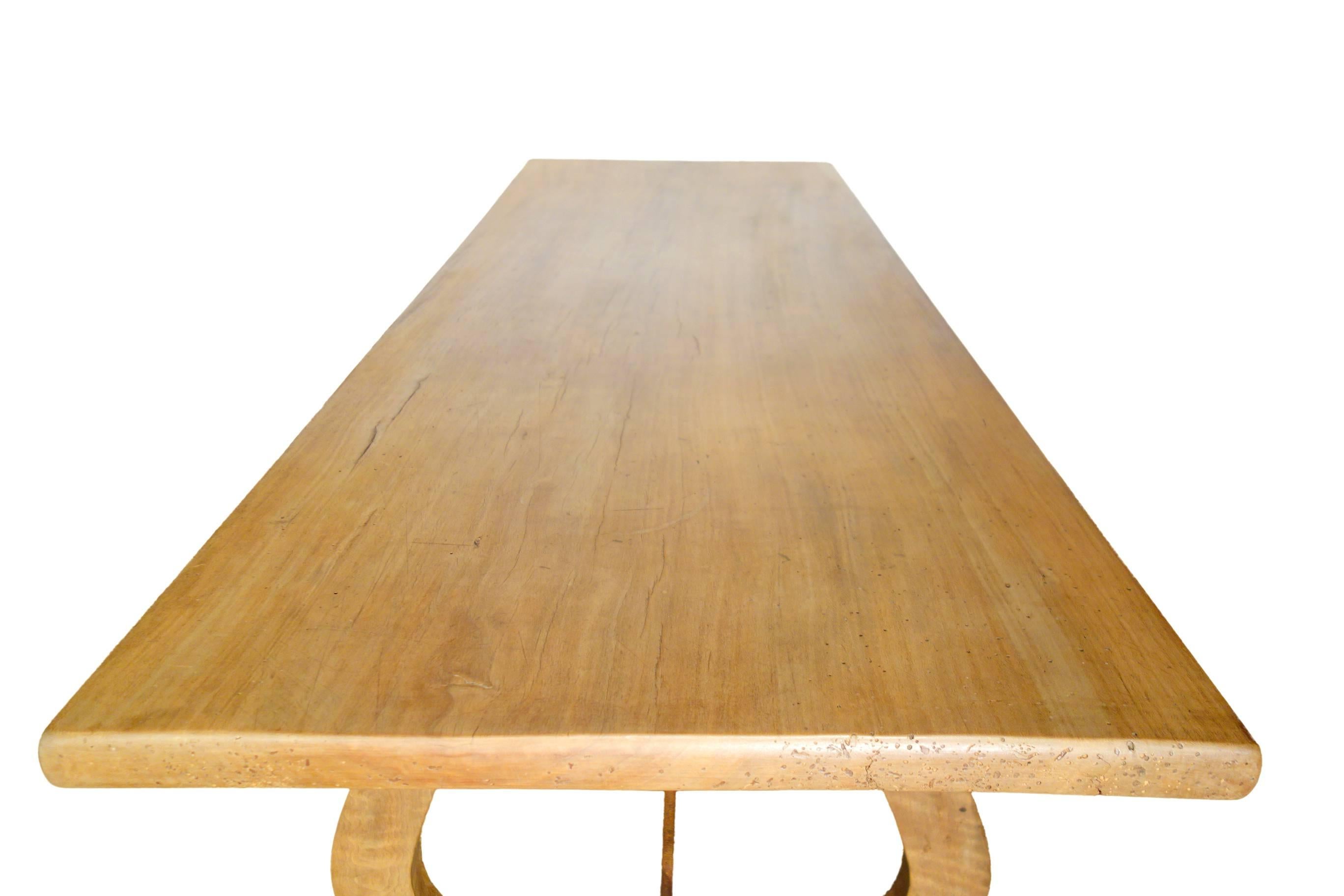19th C Italian Walnut Farmhouse Table Style in reproduction sizes & finishes 3