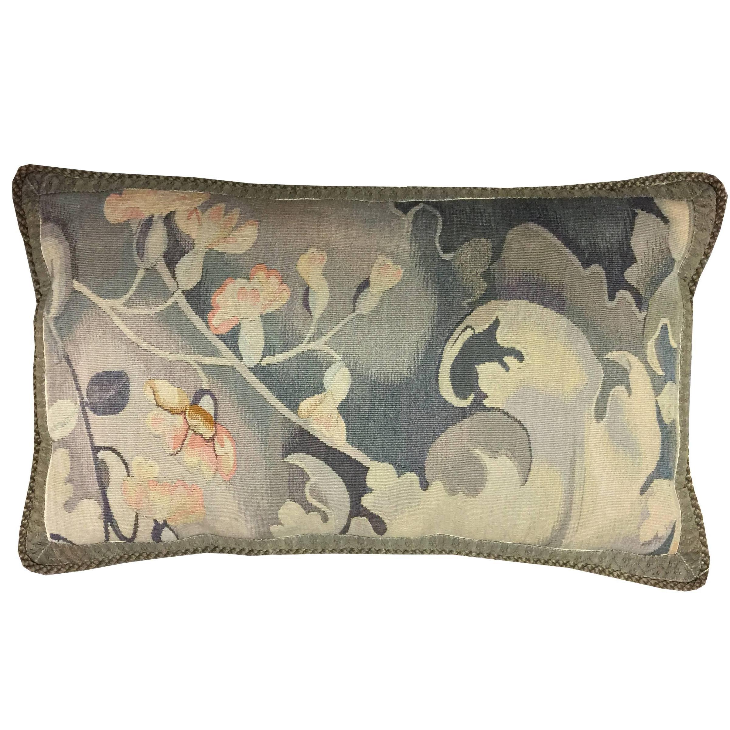 French Aubusson Pillow For Sale