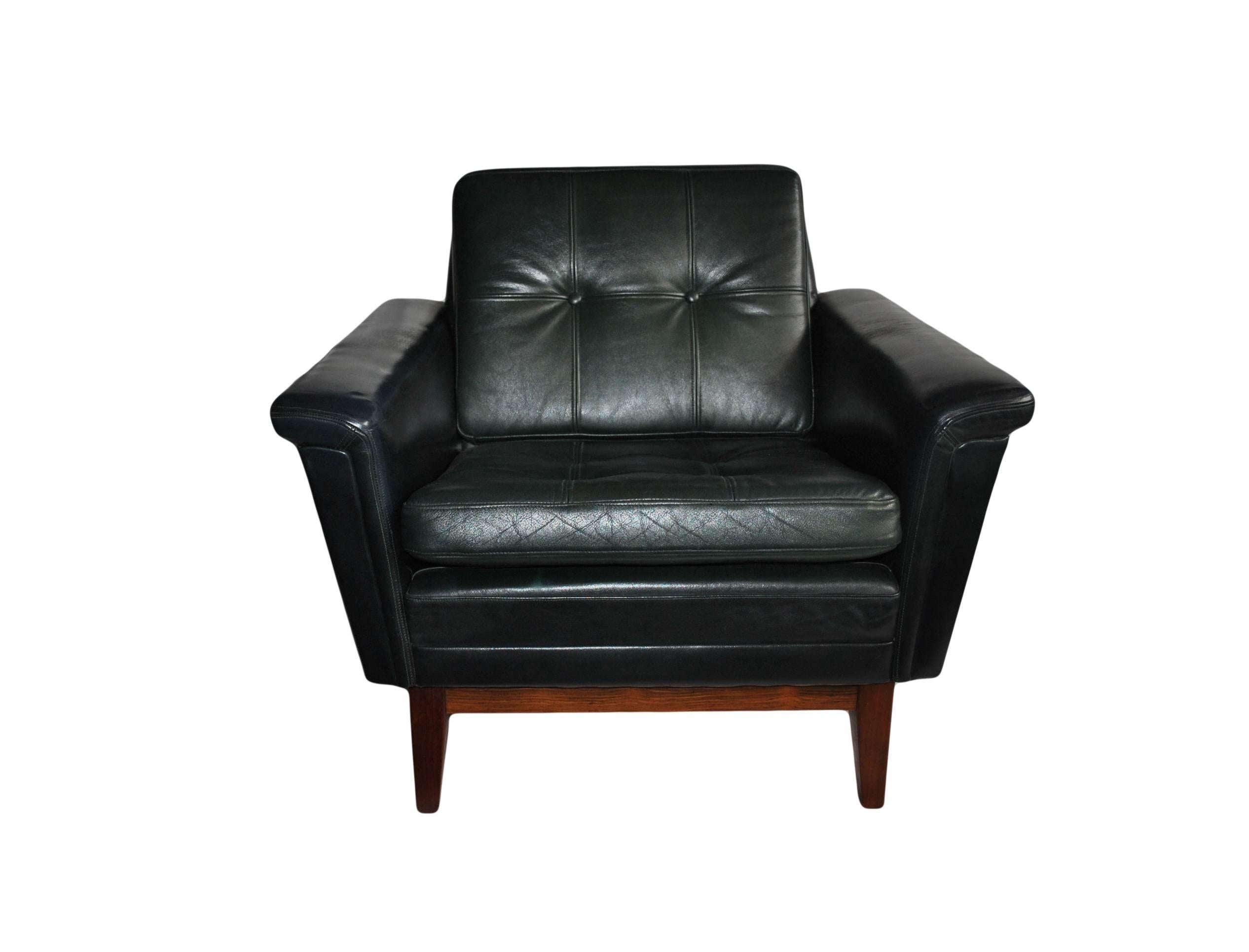 Danish Leather Club Chair 1