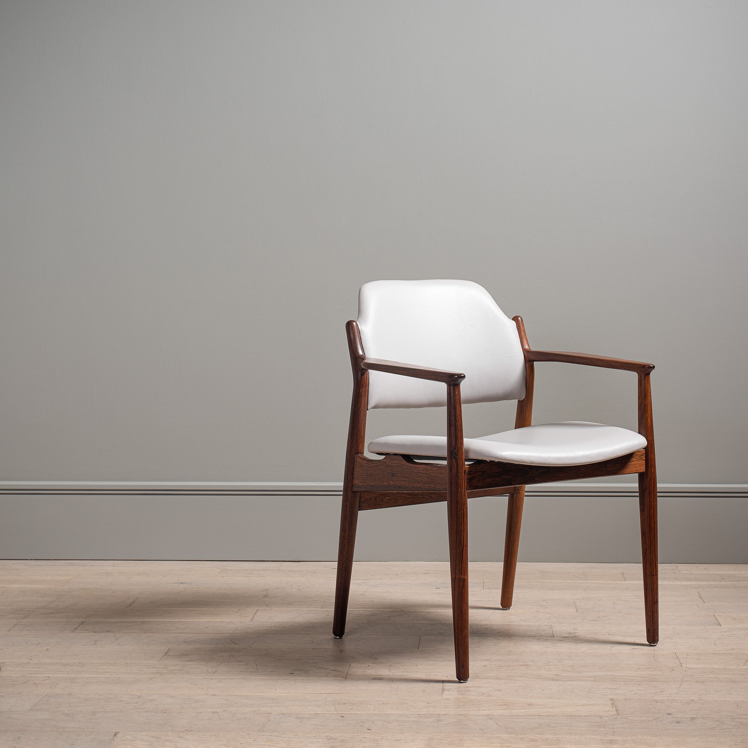 Chaise en cuir Arne Vodder, Sibast, Danemark 1960