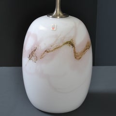 Danish Glass Table Lamp by Holmegaard, Scandinavian Modern, Circa 1960