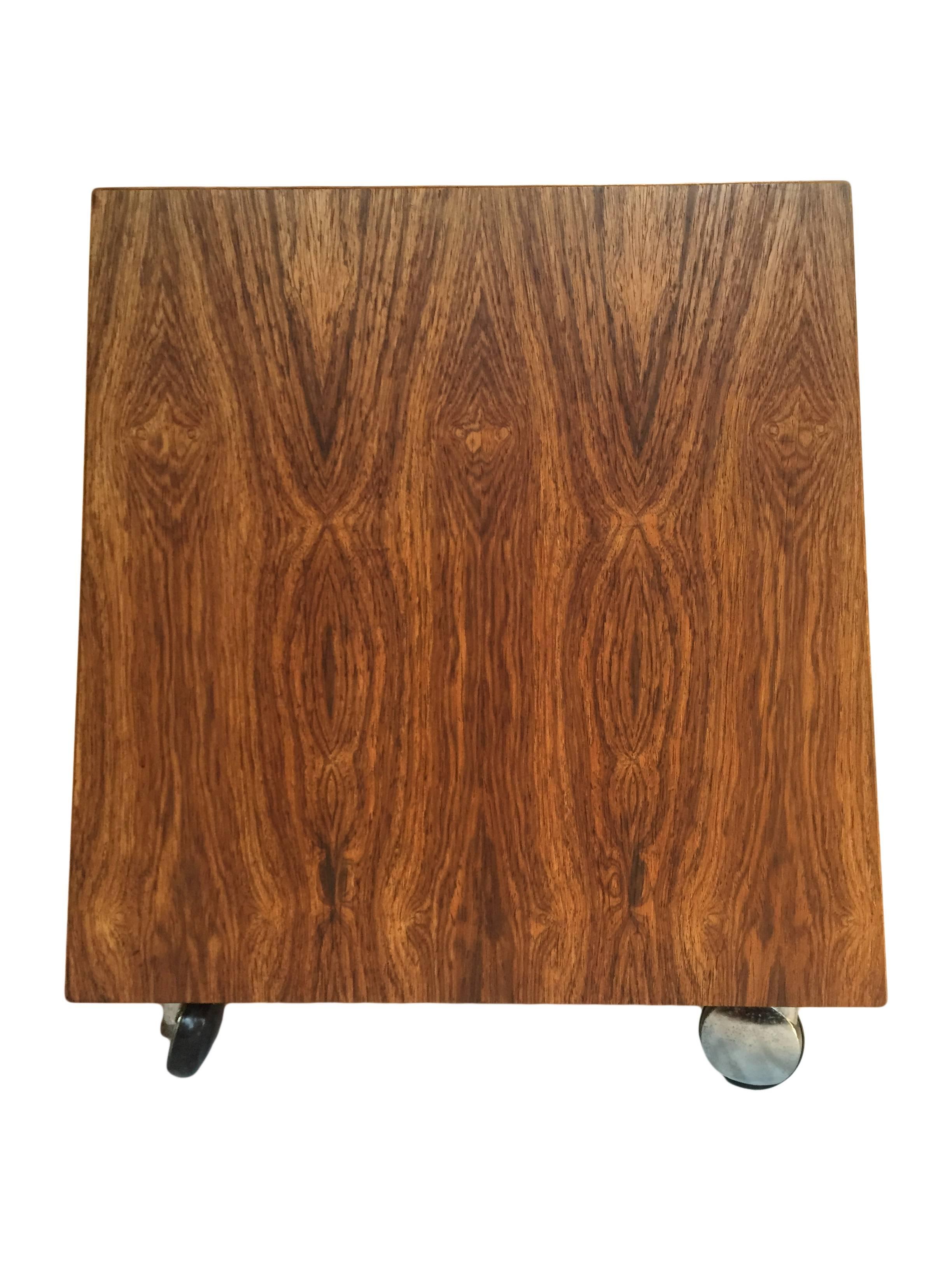 Rolf Hesland 'Scala' Rosewood Record or Magazine Cart 2