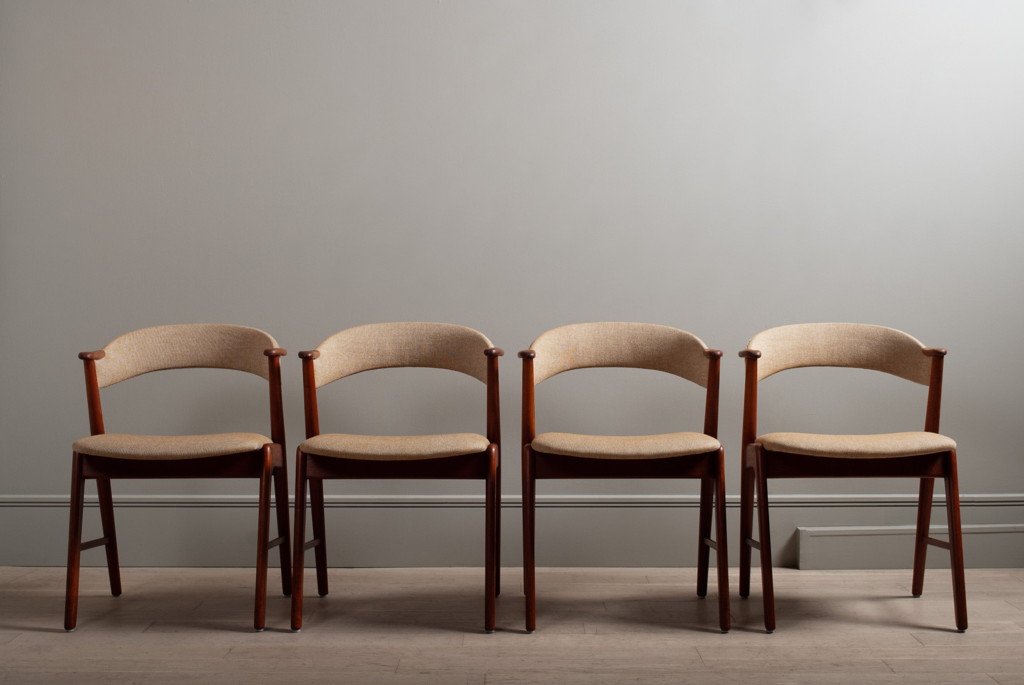 Modernist Dining Chairs, Teak, Set of 4