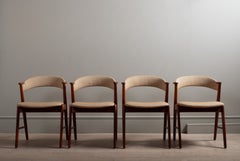 Modernist Dining Chairs, Teak, Set of 4