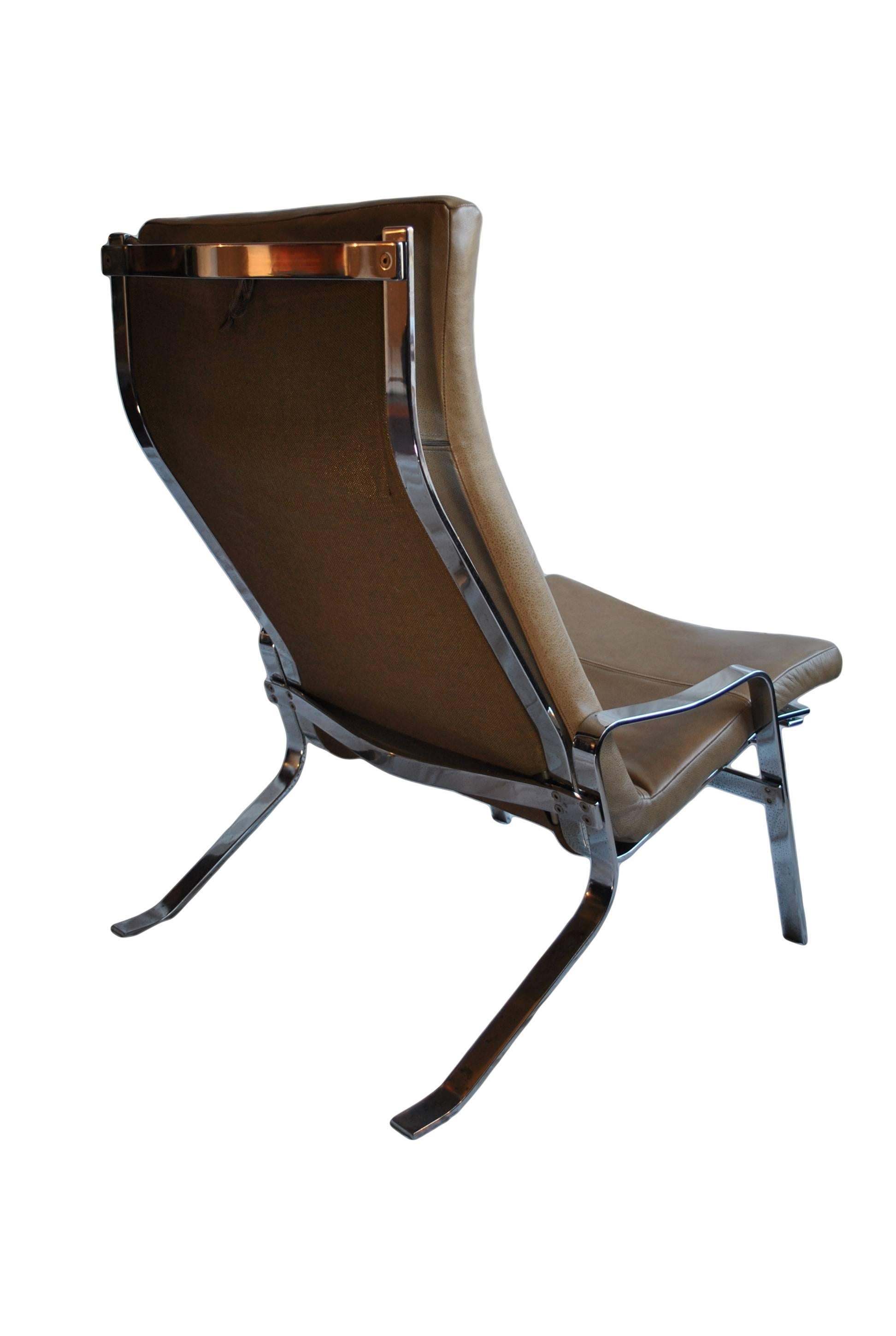 Swedish Arne Norell Style Midcentury Lounge Chair