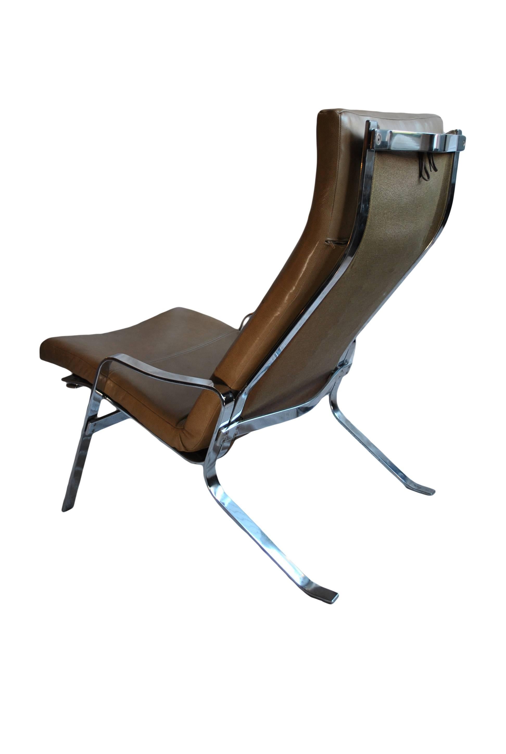 Arne Norell Style Midcentury Lounge Chair In Good Condition In London, GB