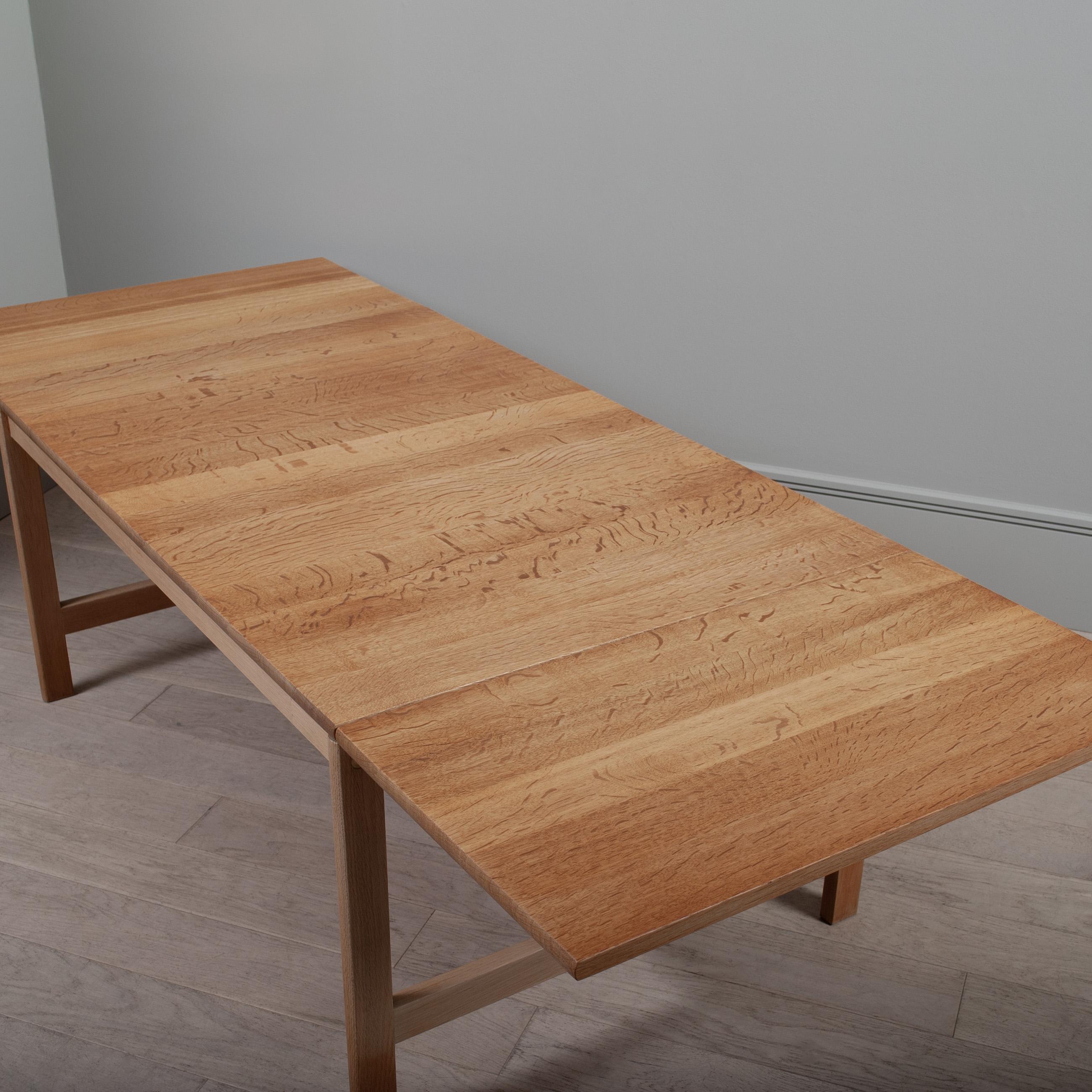 Huge Expandable Oak Center Table For Sale 6