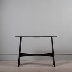 Handcrafted Scorched Oak Console Table