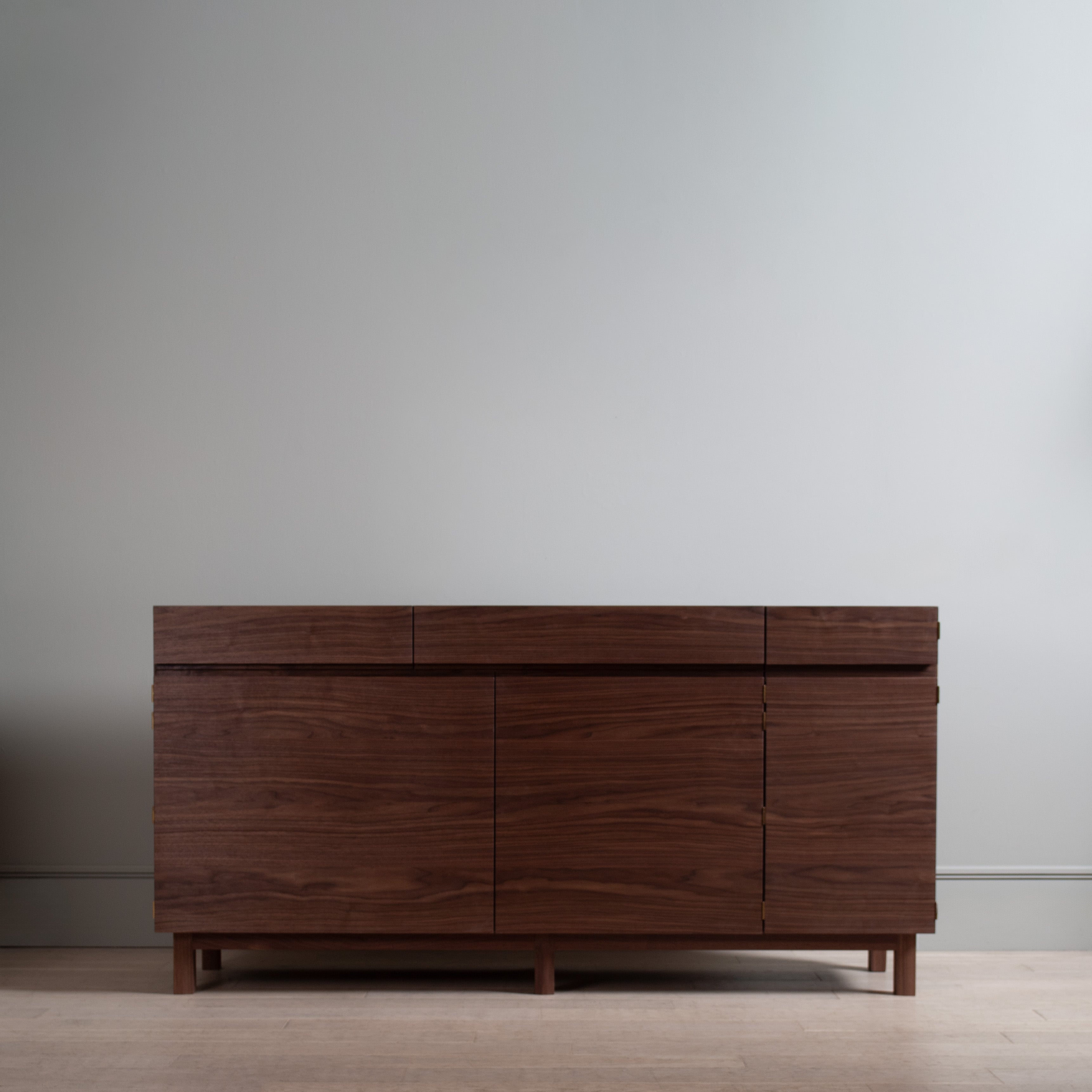 Large Handcrafted Walnut AMC Credenza Sideboard