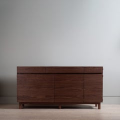 Large Handcrafted Walnut AMC Credenza Sideboard