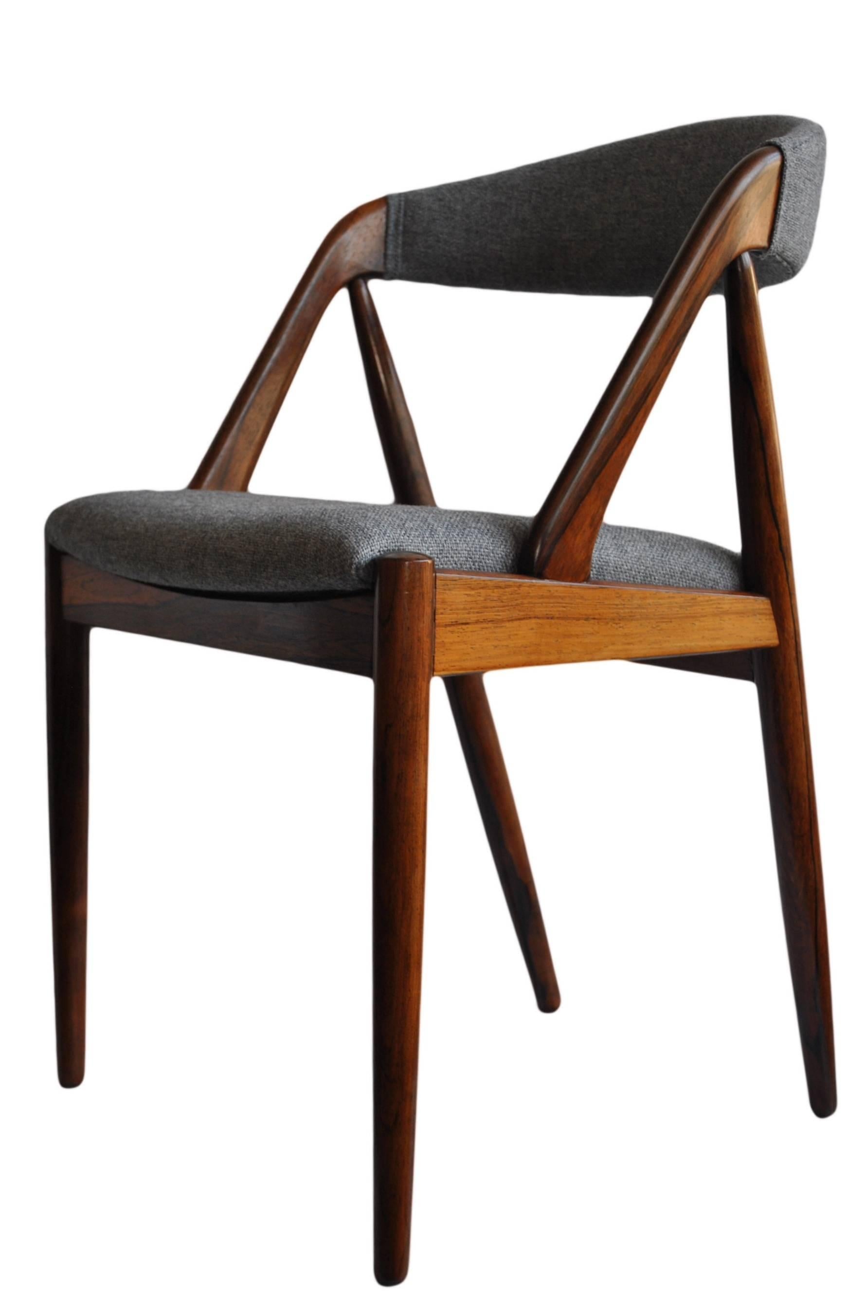 Set of Four Rosewood Kai Kristiansen Dining Chairs 1
