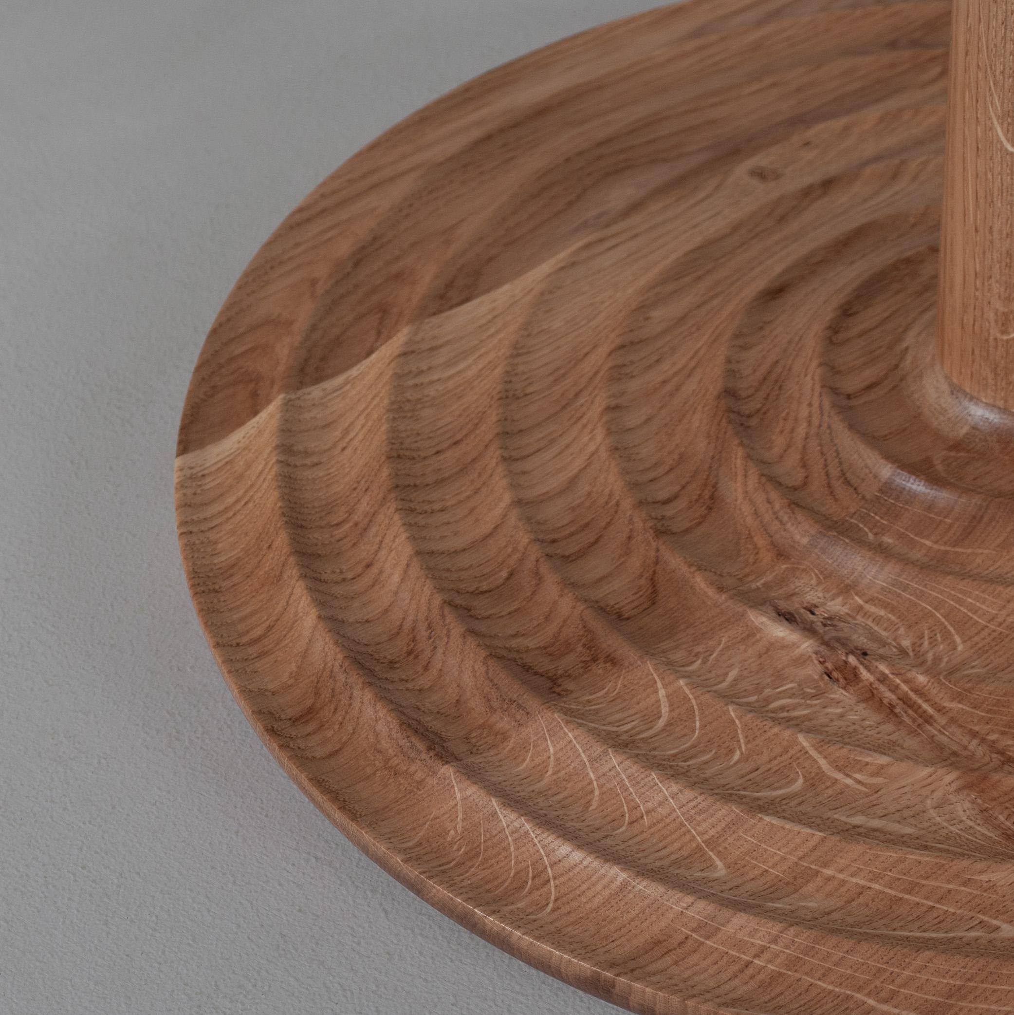 Grande table d'appoint, table à boire, en chêne anglais, fabriquée à la main Neuf - En vente à London, GB
