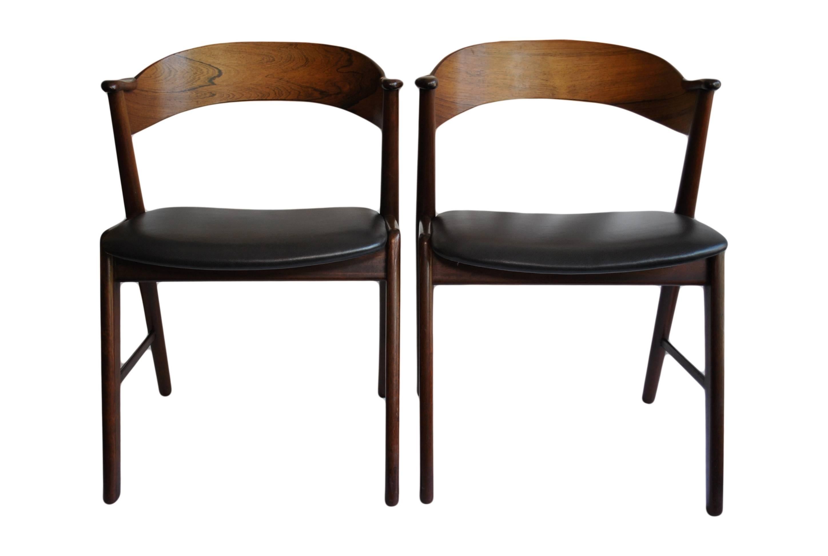 Mid-Century Modern Pair of Kai Kristiansen Chairs