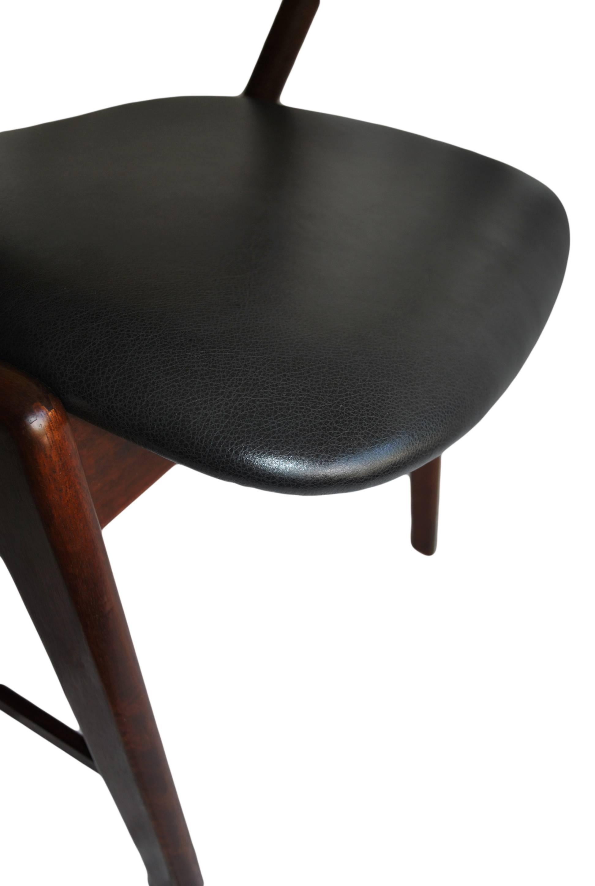Leather Pair of Kai Kristiansen Chairs