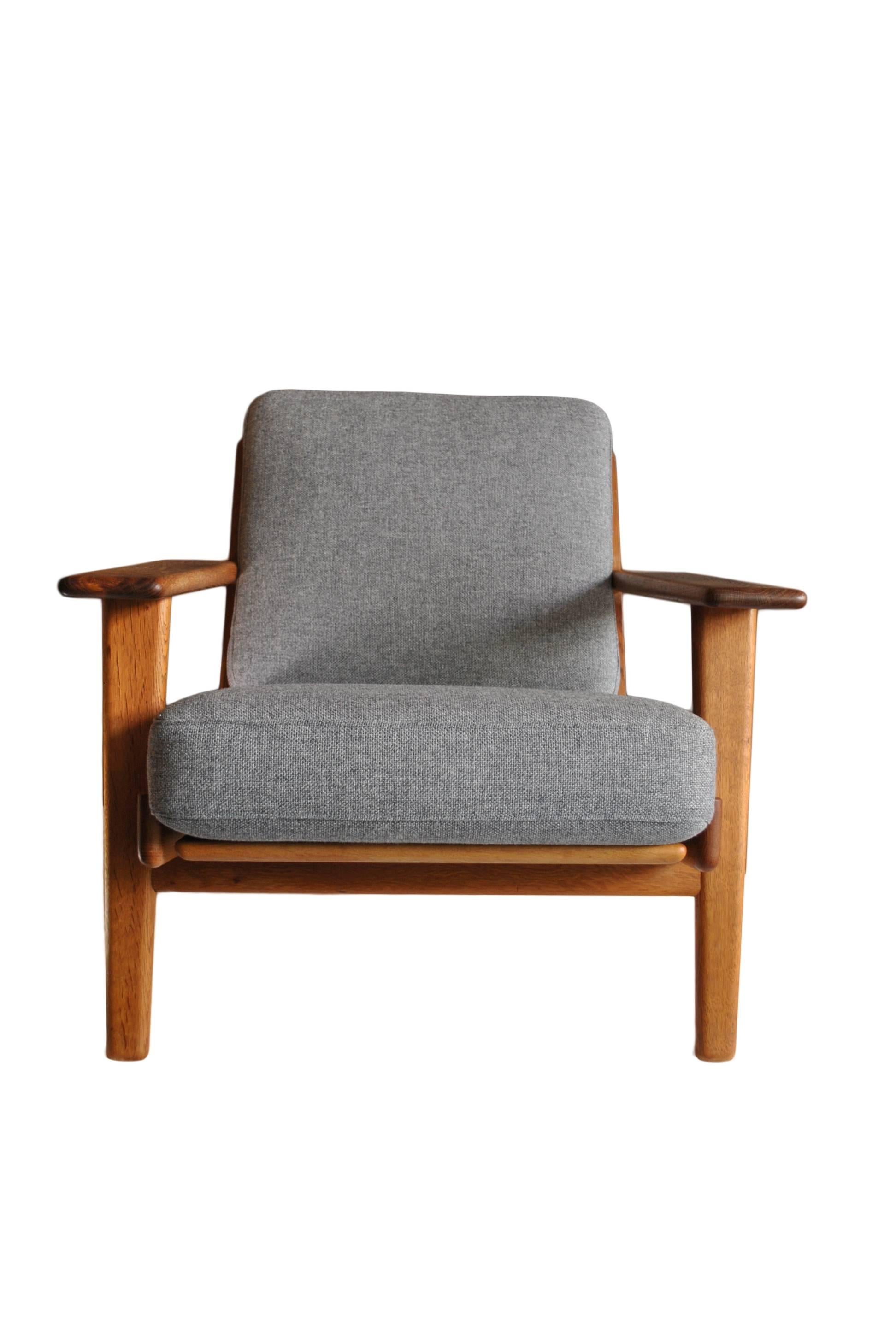 Mid-Century Modern 1950s Hans J Wegner, GE290 Oak 'Plank' Chair