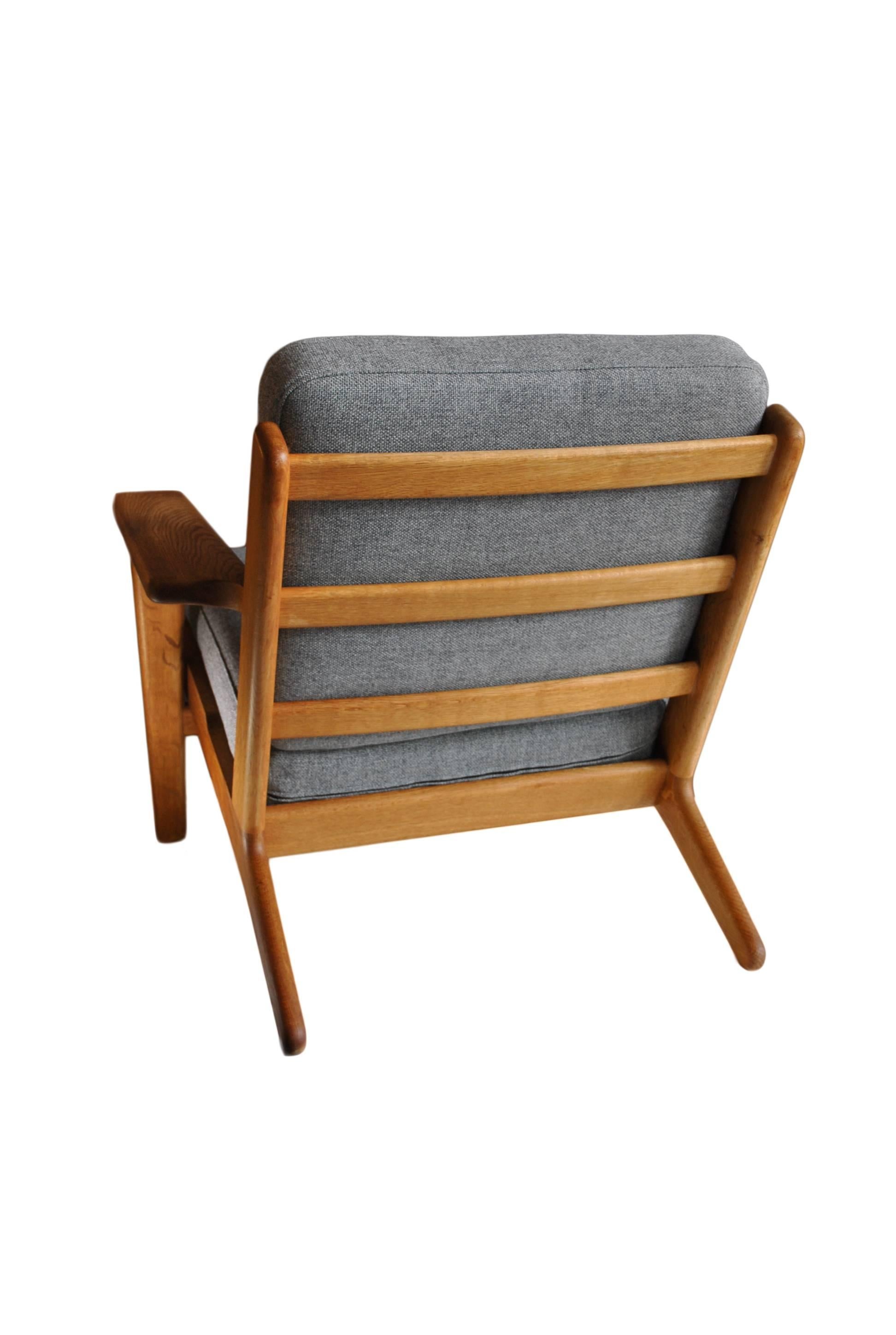 Danish 1950s Hans J Wegner, GE290 Oak 'Plank' Chair