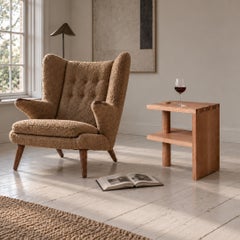 Pair of Handcrafted Architectural Oak Tables by SUM Furniture