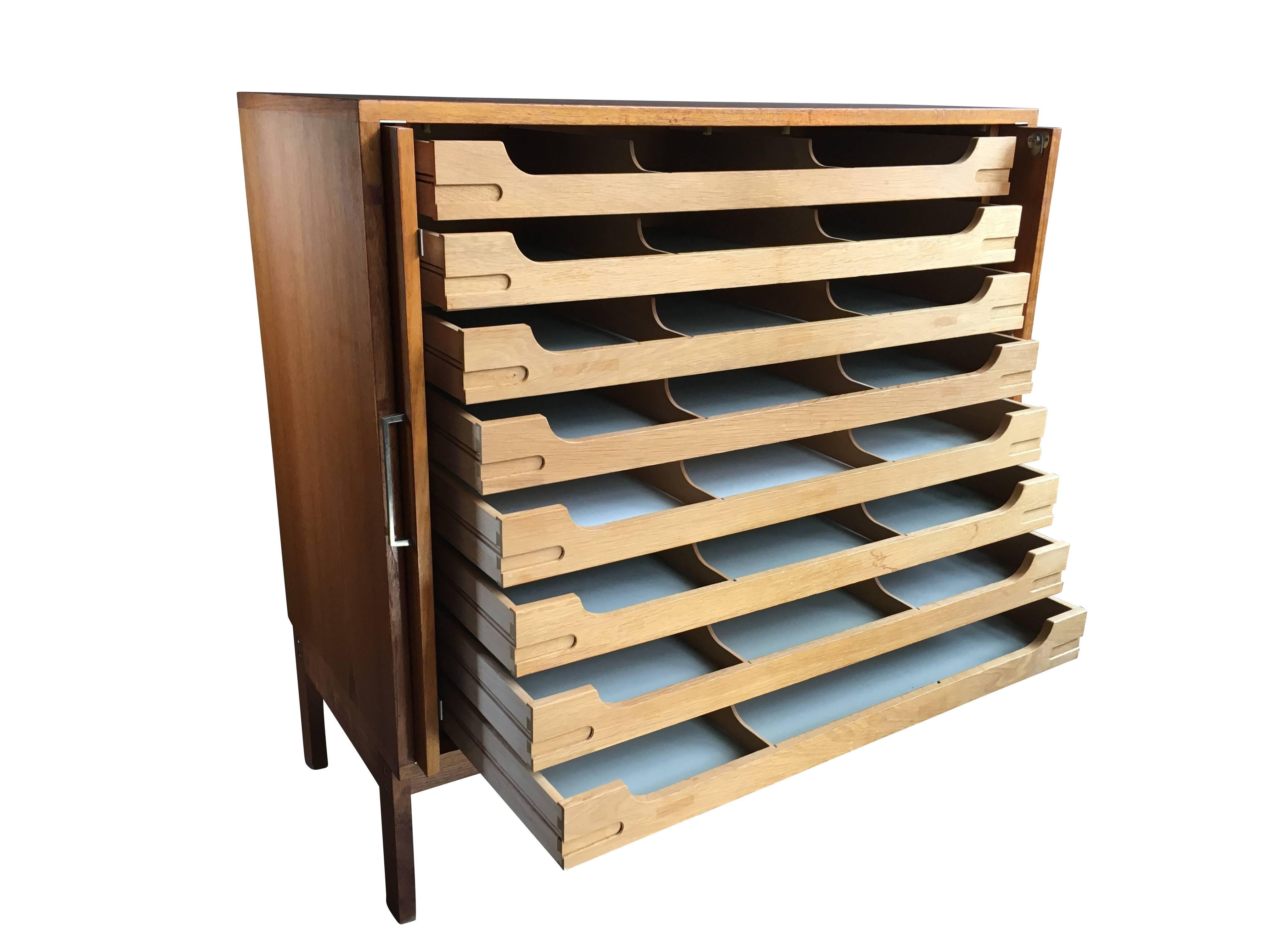 Danish Mid-Century Planchest Cabinet 1
