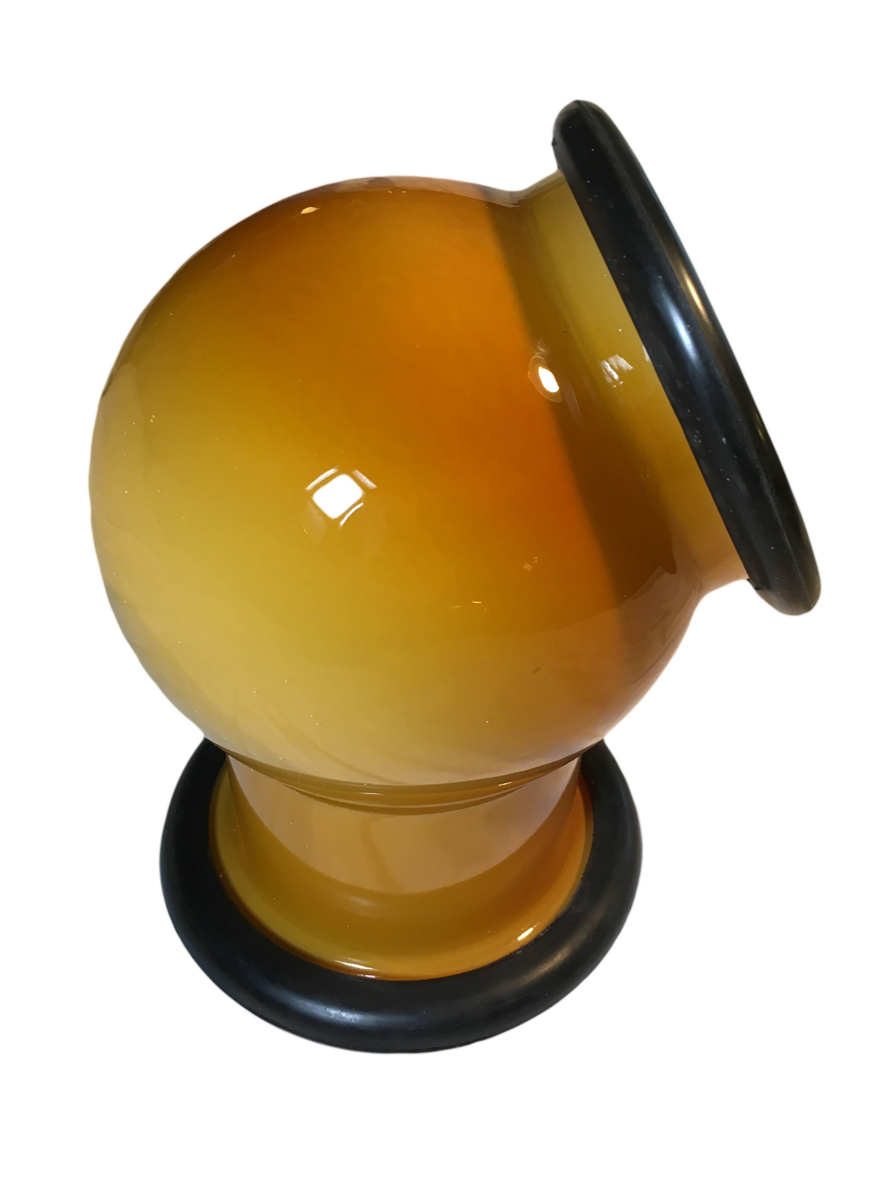 Pair of Midcentury Holmegaard Glass 'Epoke' Lamps by Michael Bang 2