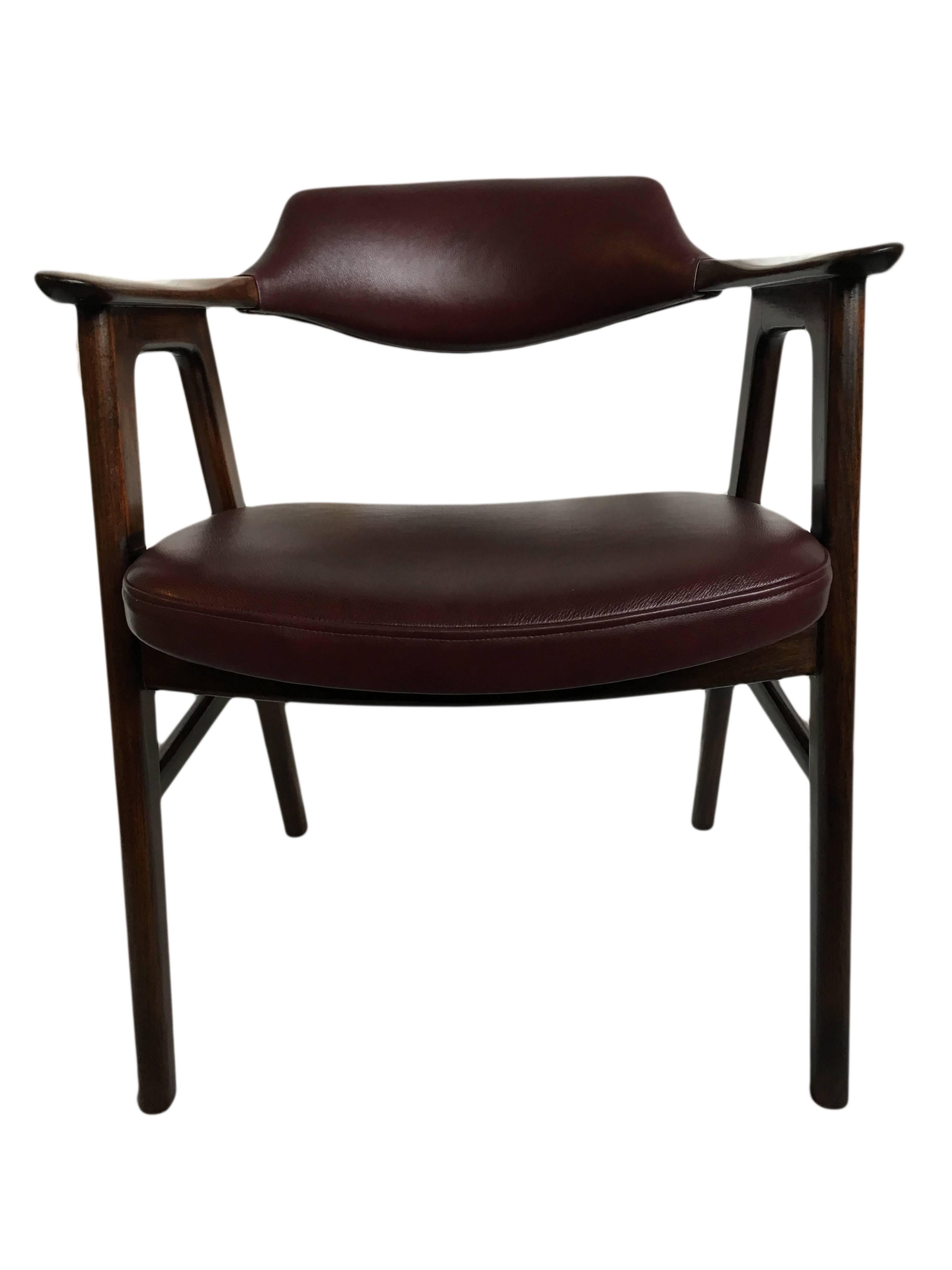 Erik Kirkegaard Rosewood and New Leather Chair 1