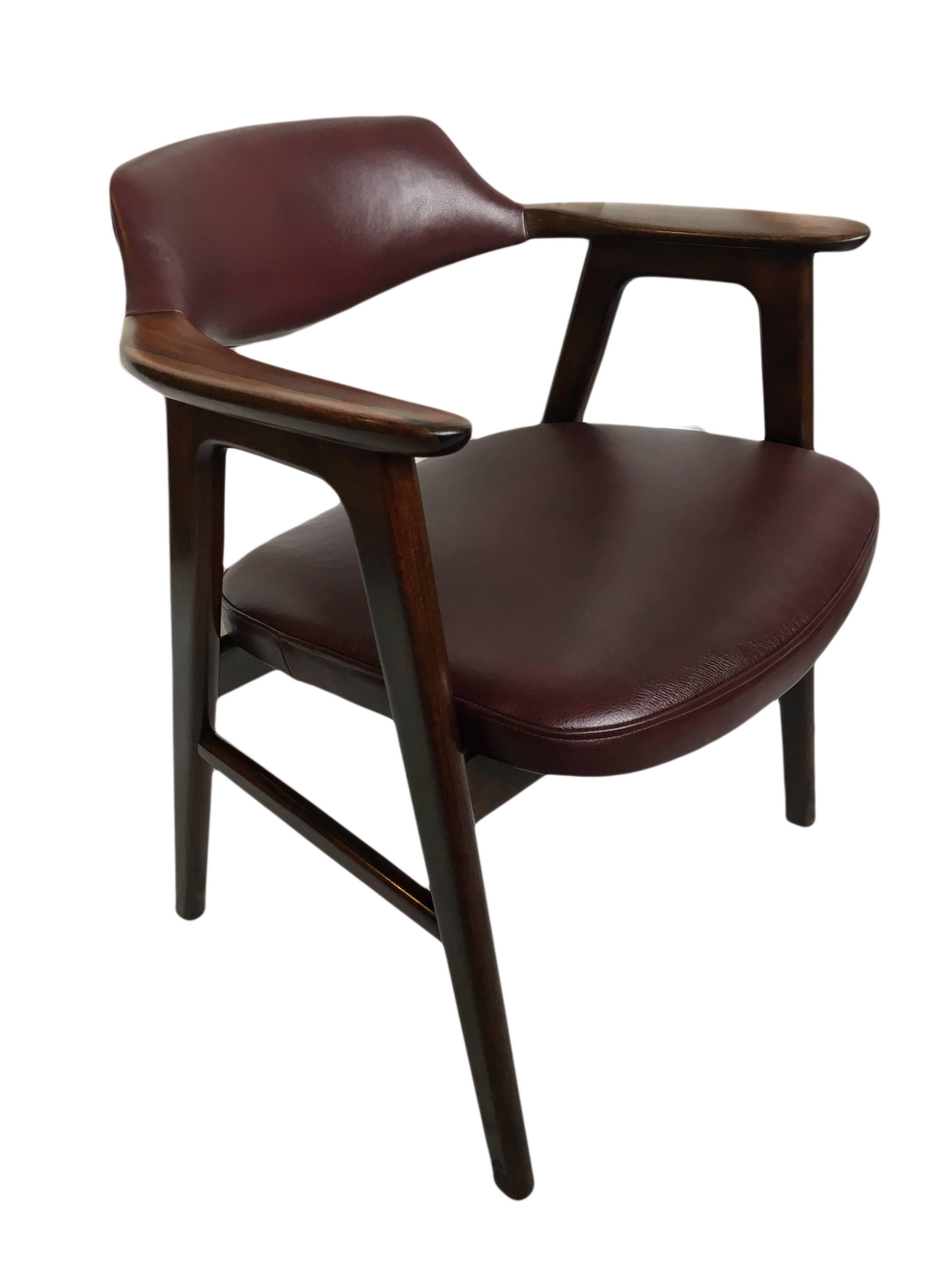 Erik Kirkegaard Rosewood and New Leather Chair 2