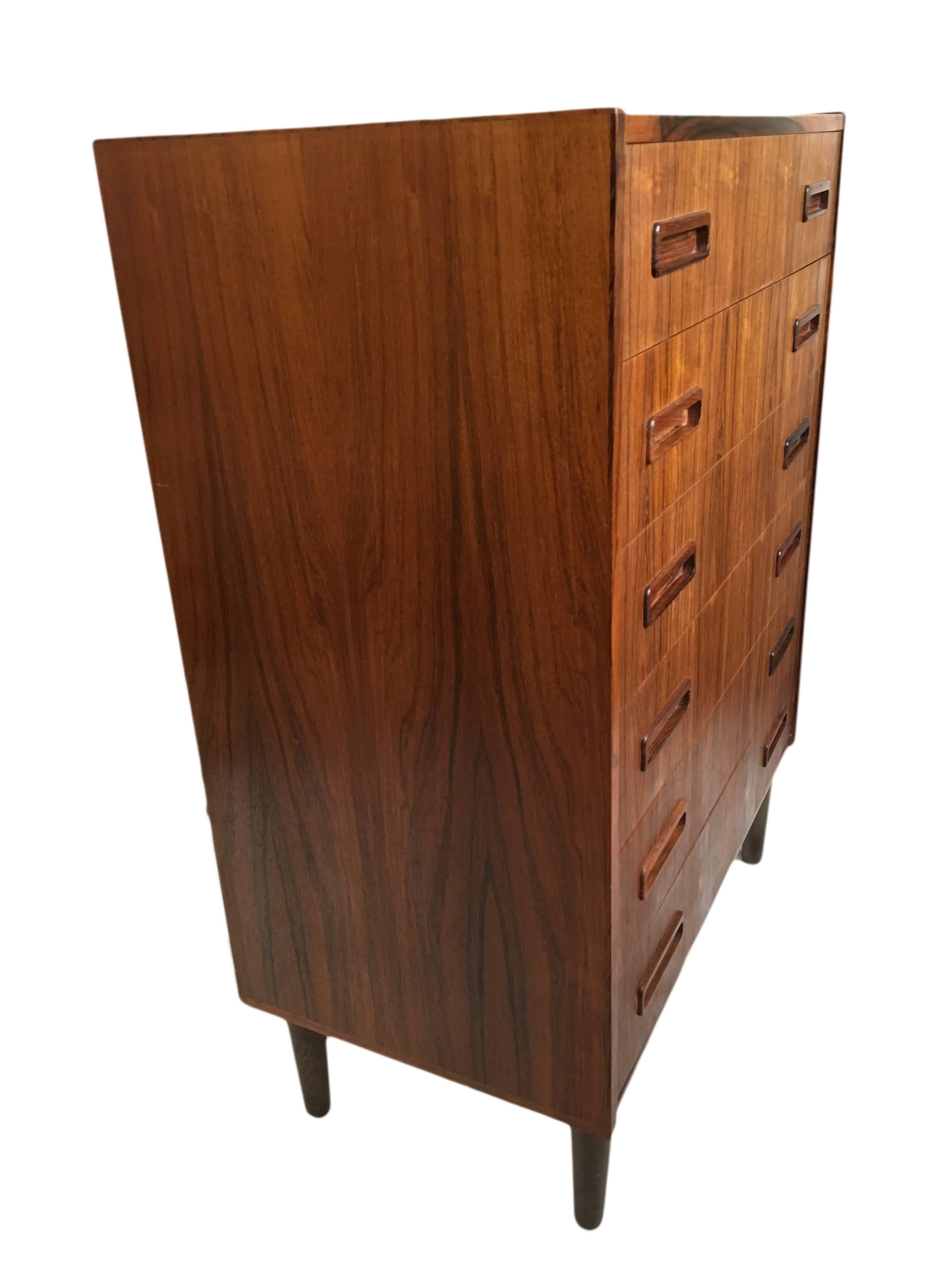 Danish Rosewood Midcentury Chest of Drawers by Westergaard 2