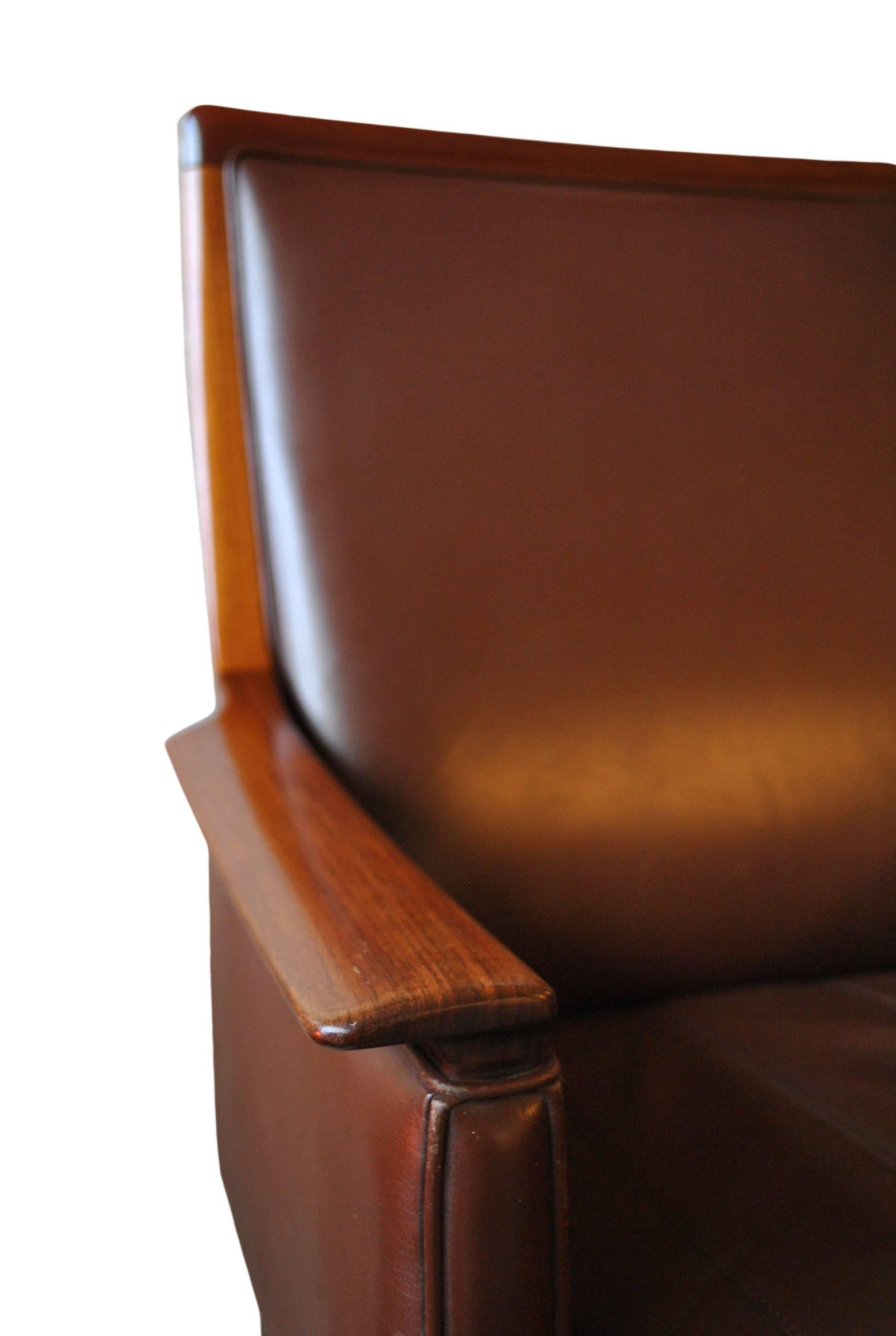 Torbjørn Afdal Armchair, Minerva, Nesjestranda Mobelfabrik In Distressed Condition In London, GB