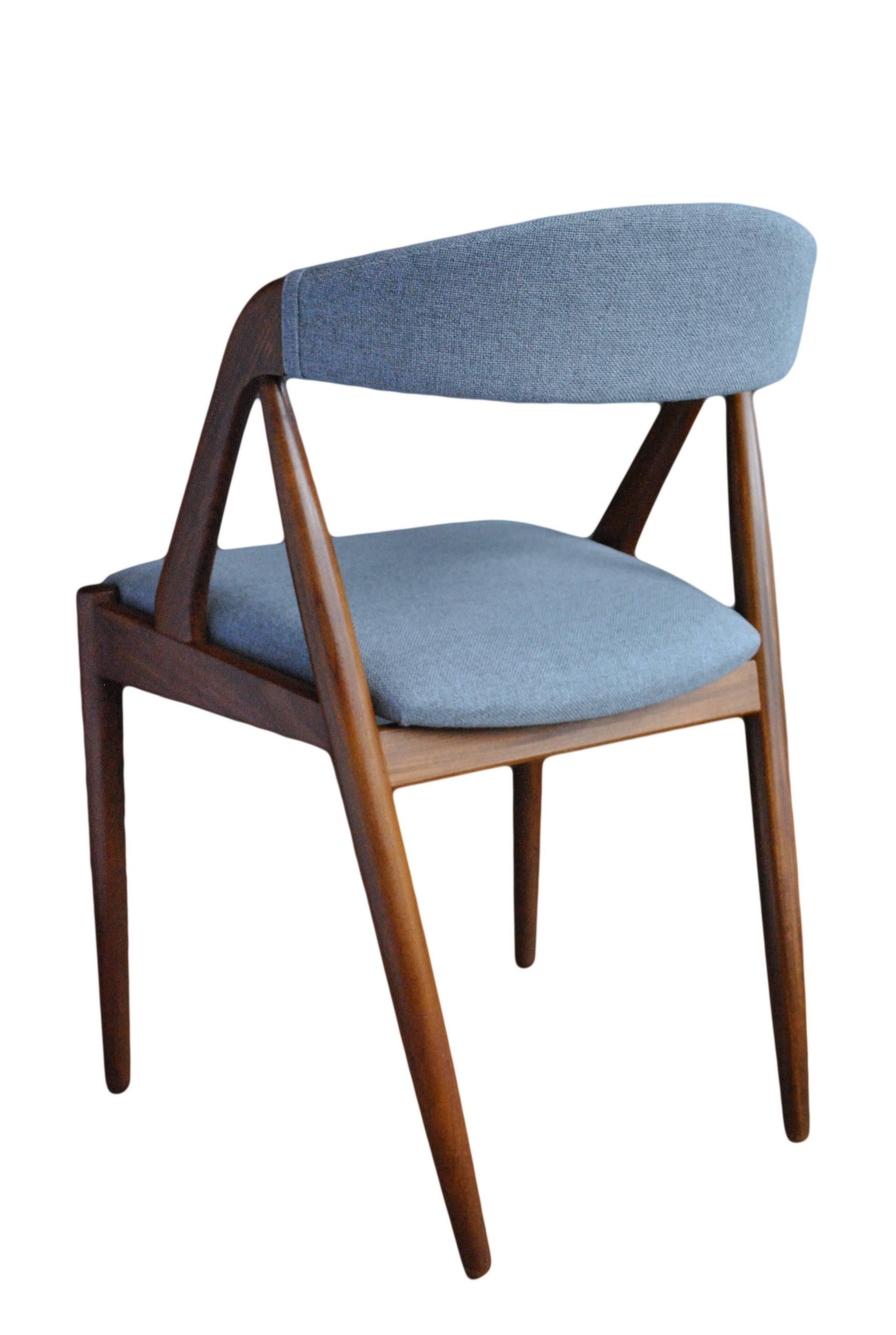 20th Century Set of Four fully restored and reupholstered Kai Kristiansen Dining Chairs