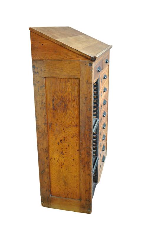 Antique Oak Letterpress Printers at 1stDibs