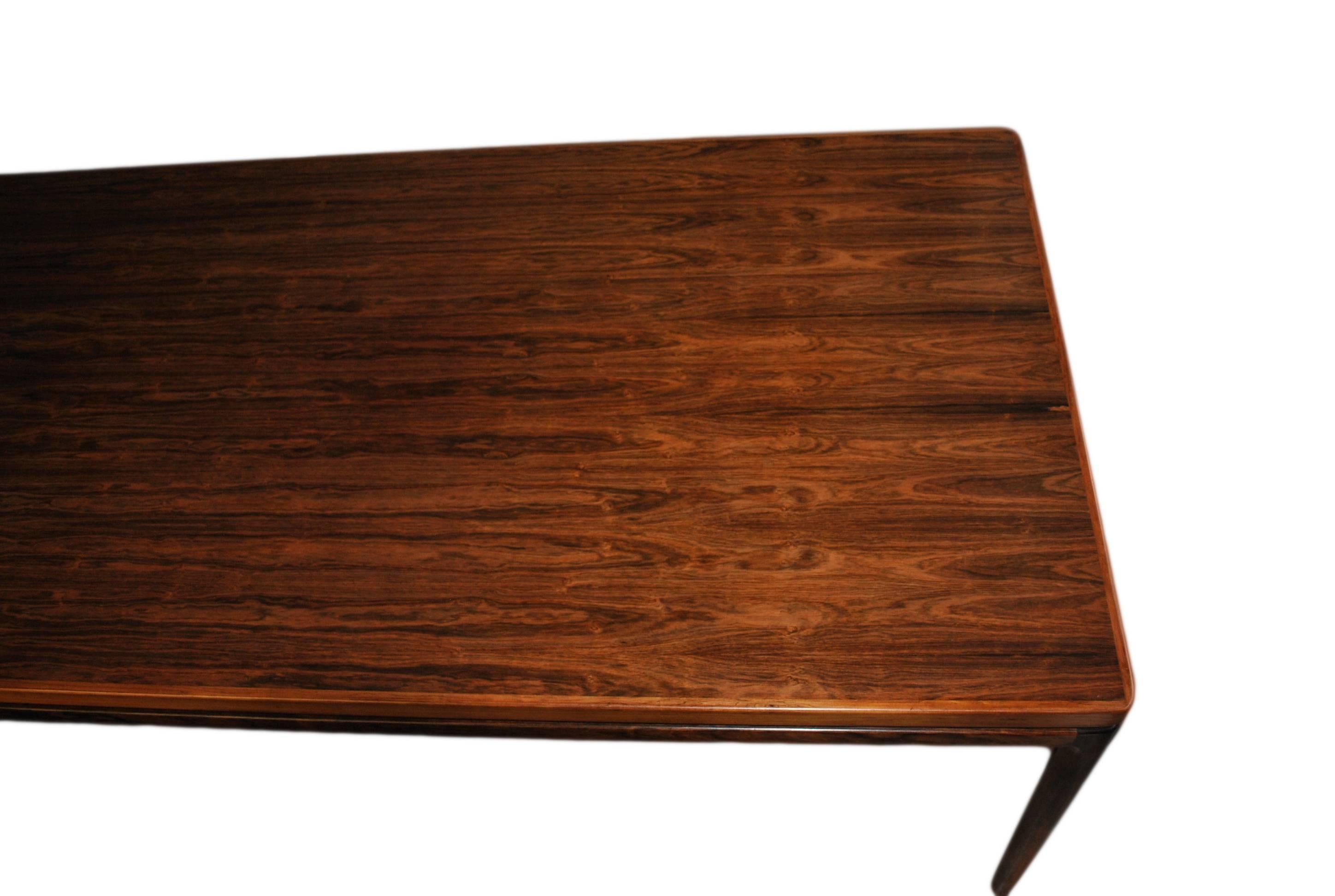 Danish Mid-Century Rosewood Dining Table by Johannes Andersen