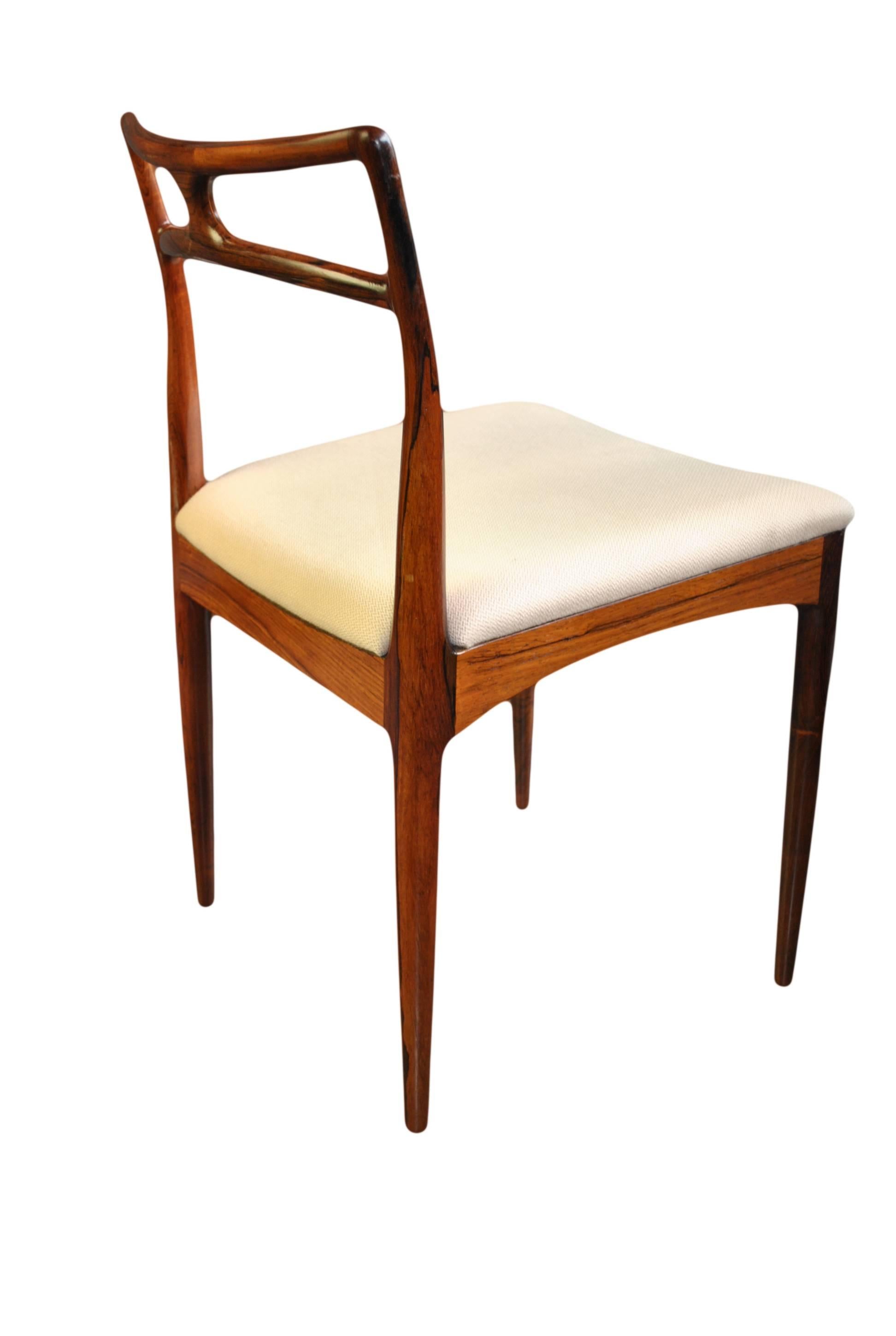 20th Century Mid-Century Modern Rosewood Dining Chairs by Johannes Andersen, Set of Eight