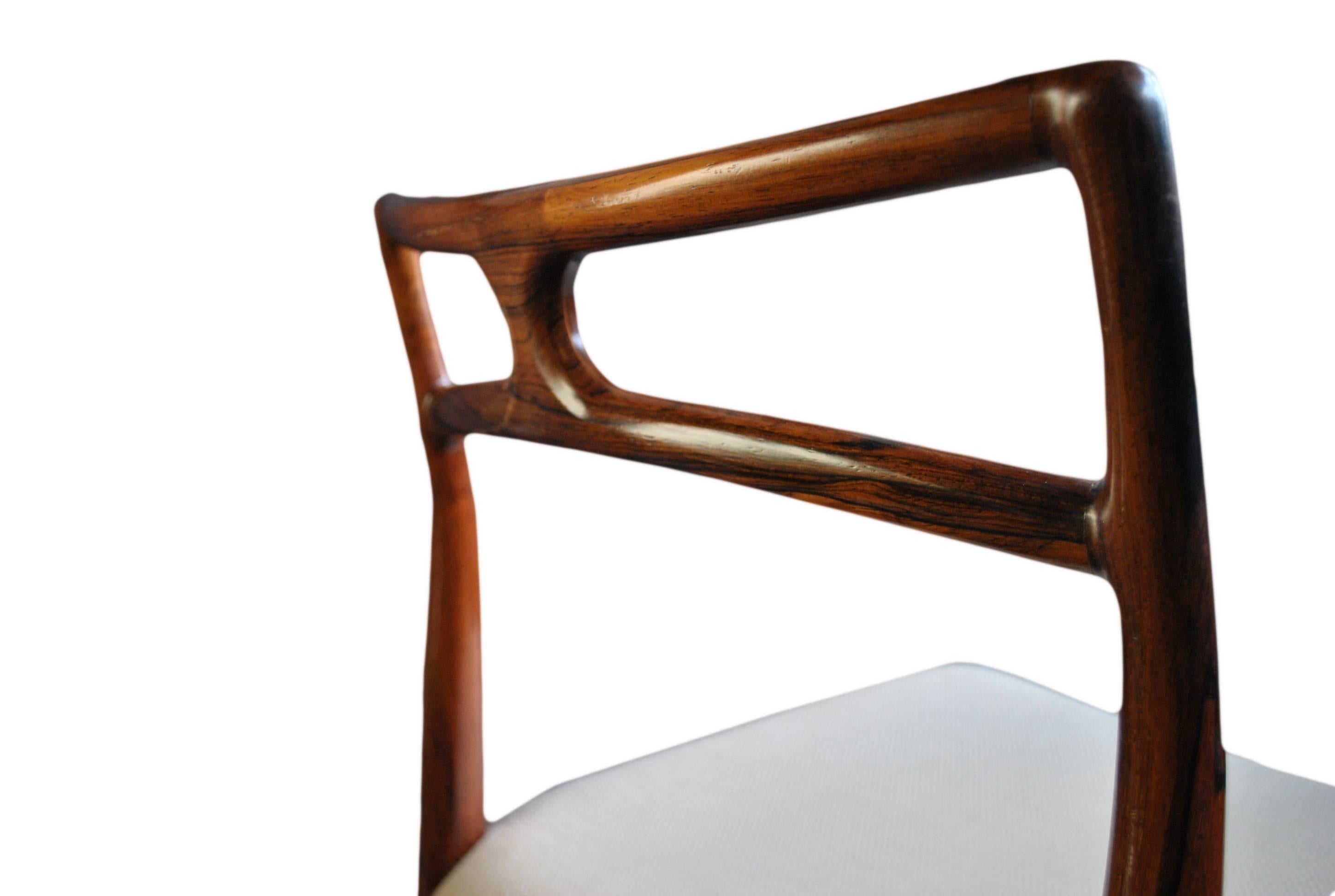 Mid-Century Modern Rosewood Dining Chairs by Johannes Andersen, Set of Eight 2