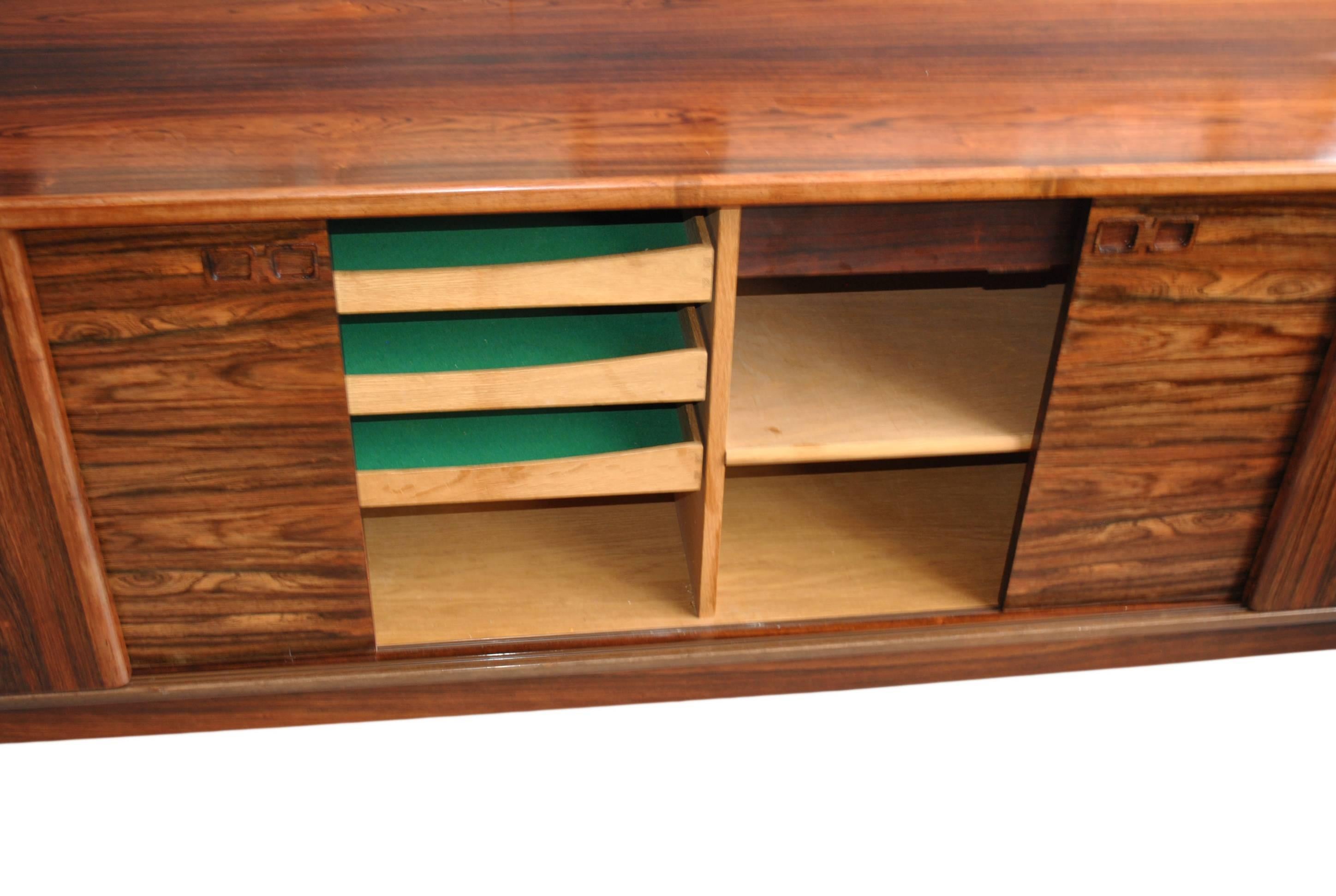 20th Century Large Danish Midcentury Sideboard Credenza by Christian Linneberg