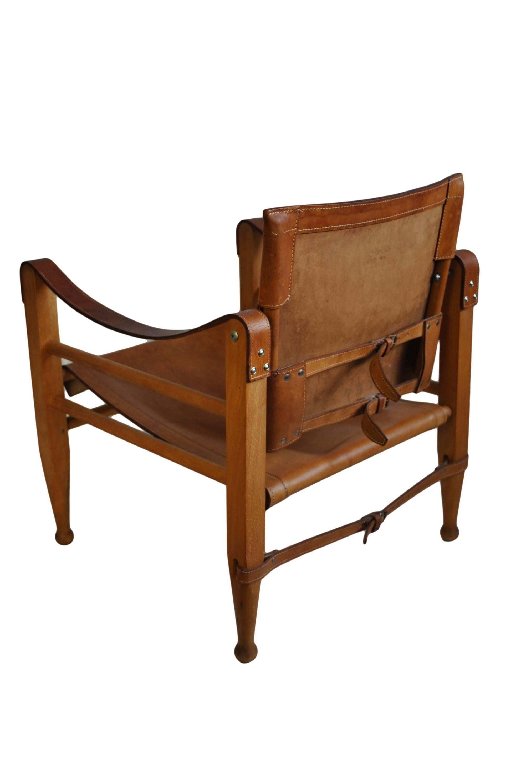 20th Century Pair of Børge Mogensen Safari Chairs