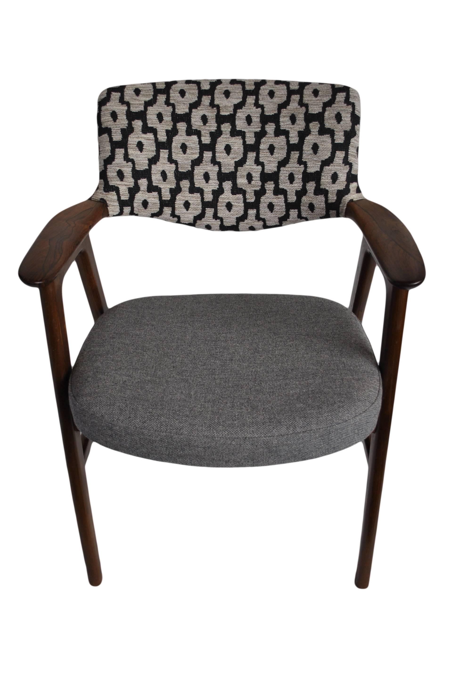 Danish Erik Kirkegaard Chair, Refurbished and reupholstered.