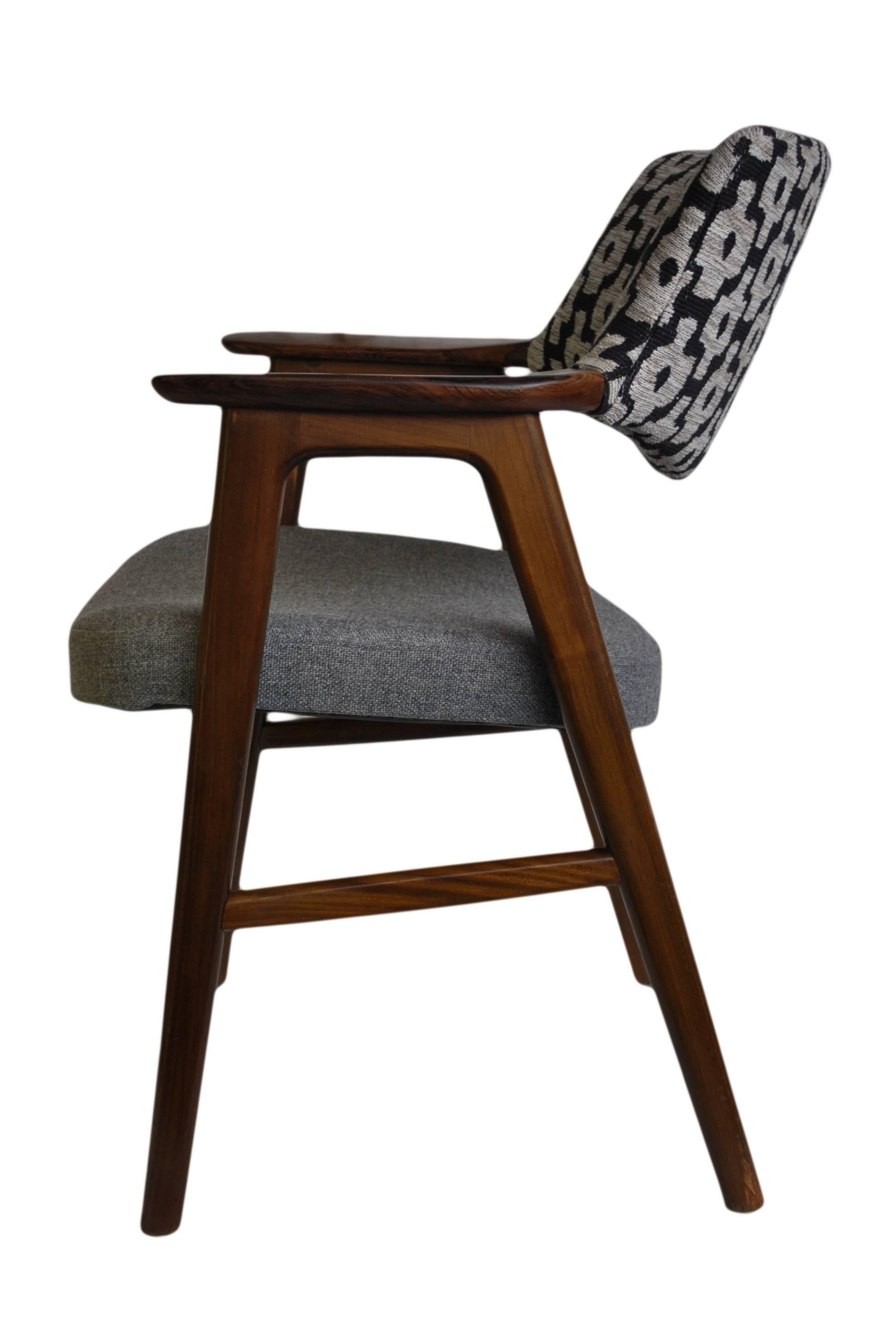 20th Century Erik Kirkegaard Chair, Refurbished and reupholstered.