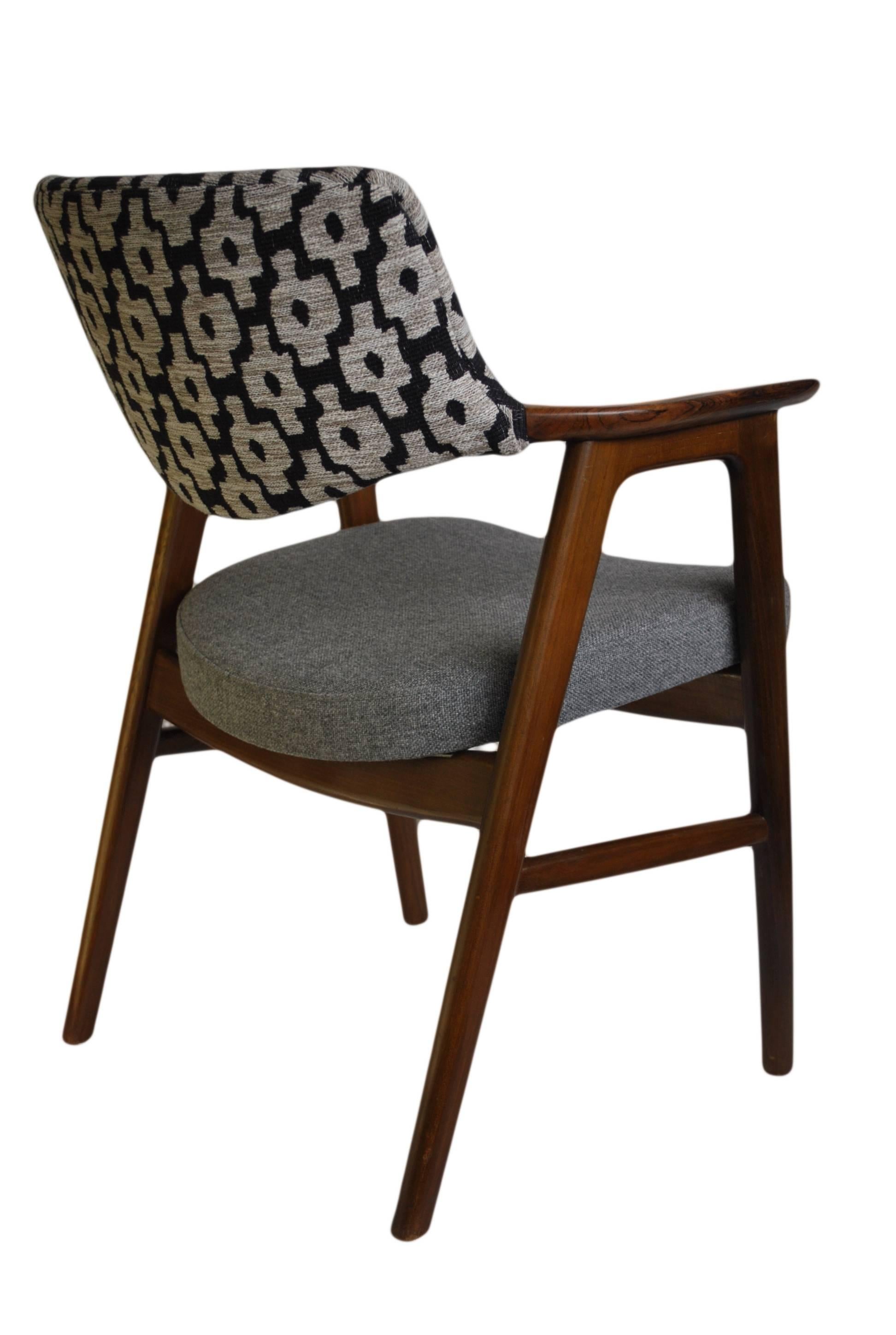 Erik Kirkegaard Chair, Refurbished and reupholstered. 1