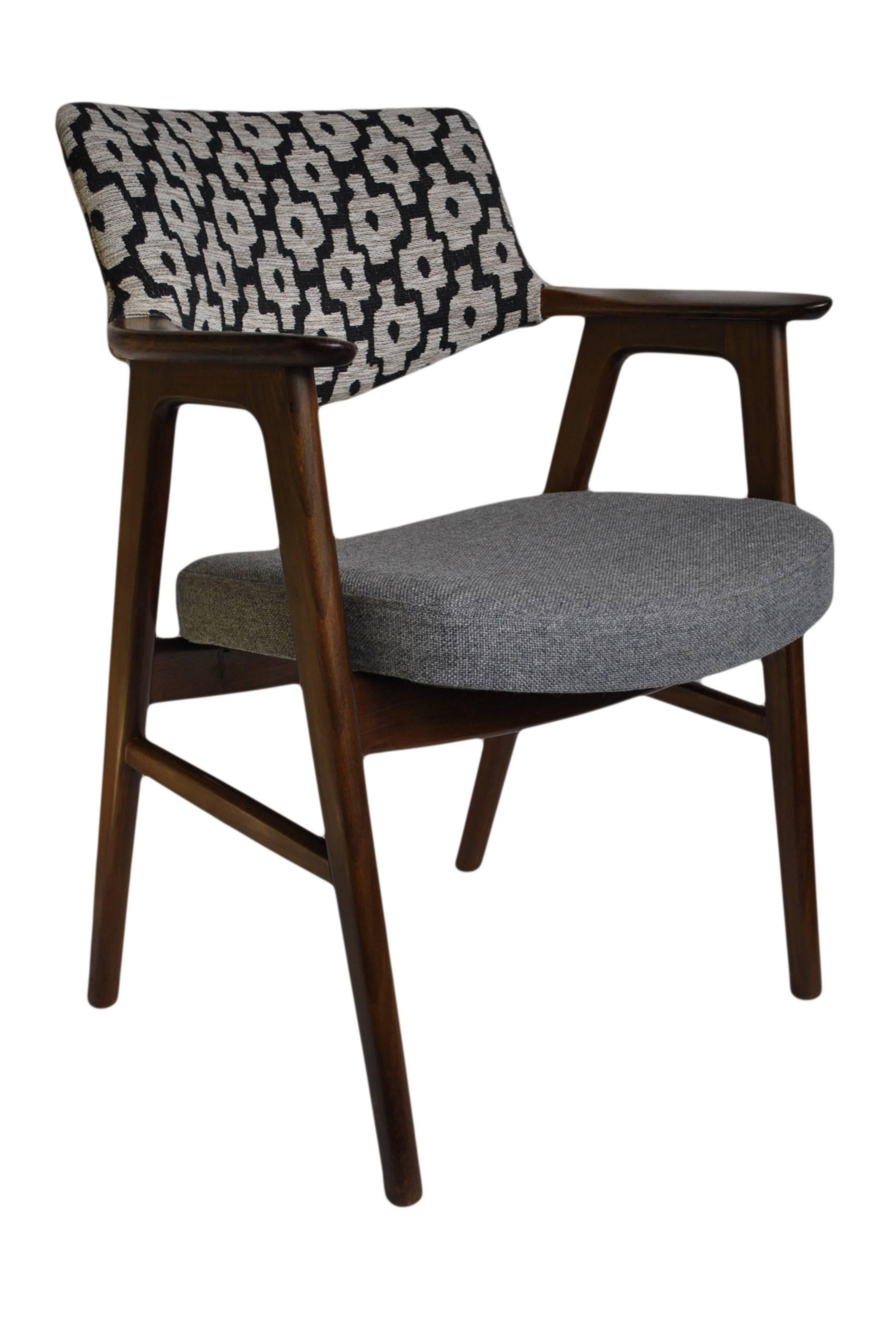 Erik Kirkegaard Chair, Refurbished and reupholstered. 2