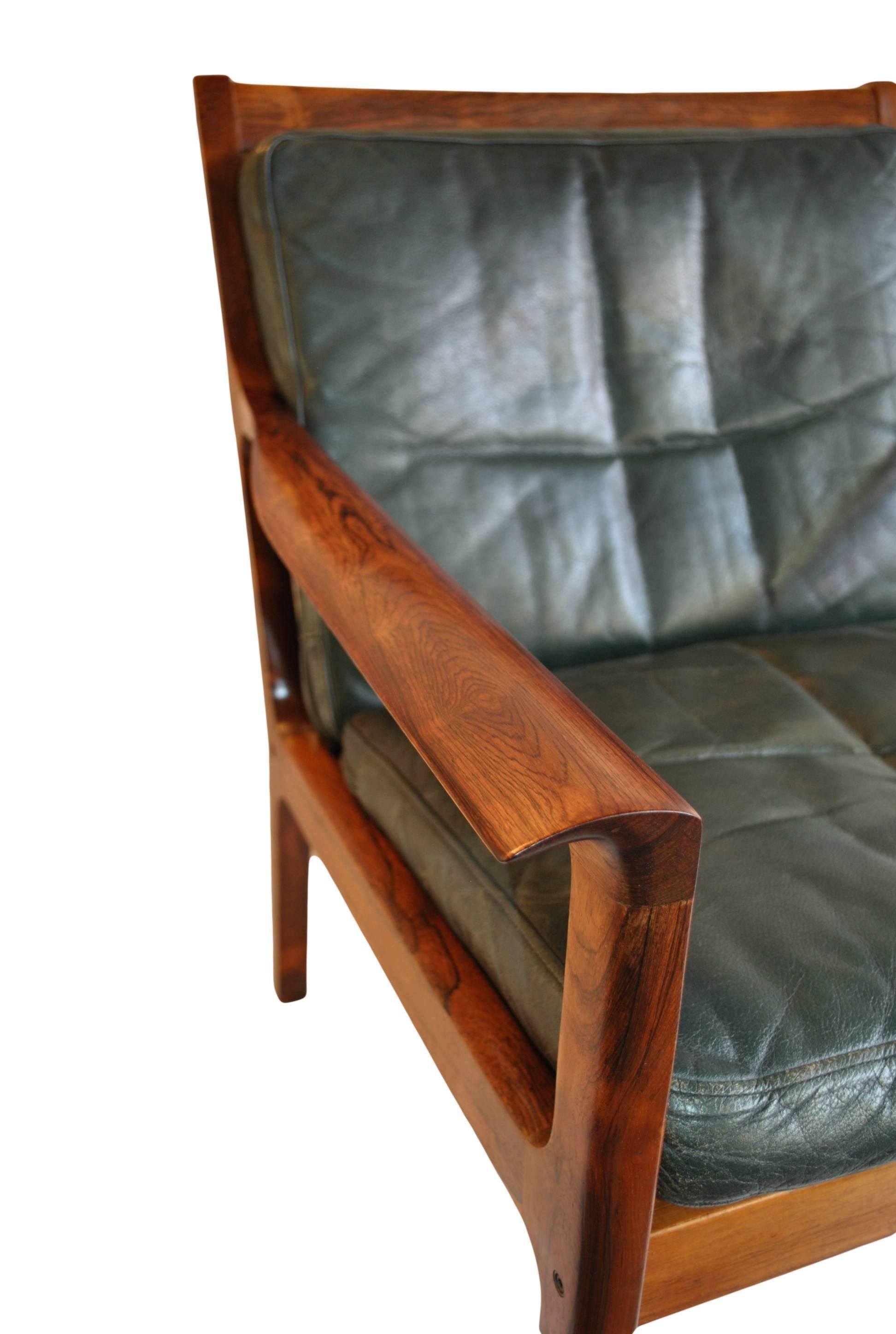 Rare Midcentury Frederick A Kayser Rosewood Easy Chairs In Excellent Condition In London, GB