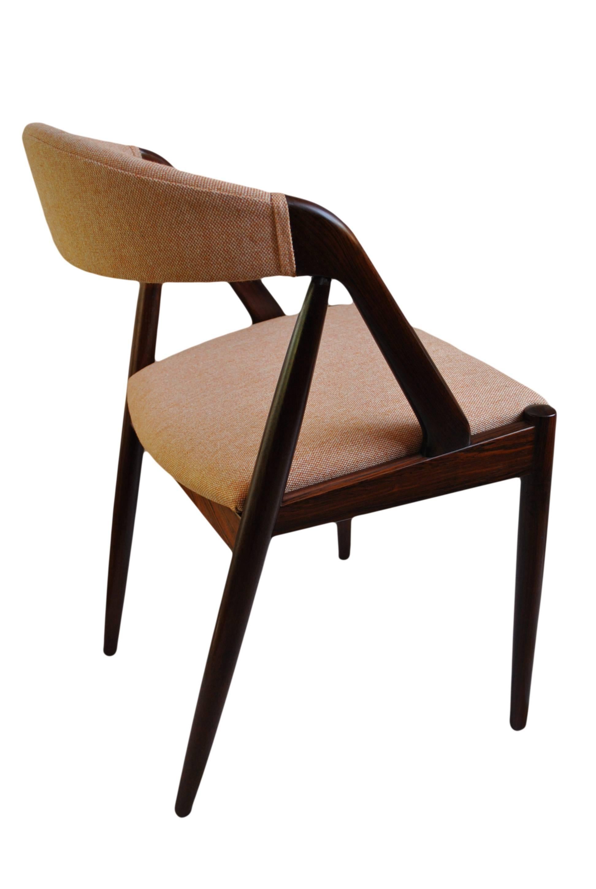 Kai Kristiansen Dining Chairs, Refurbished and reupholstered. 2