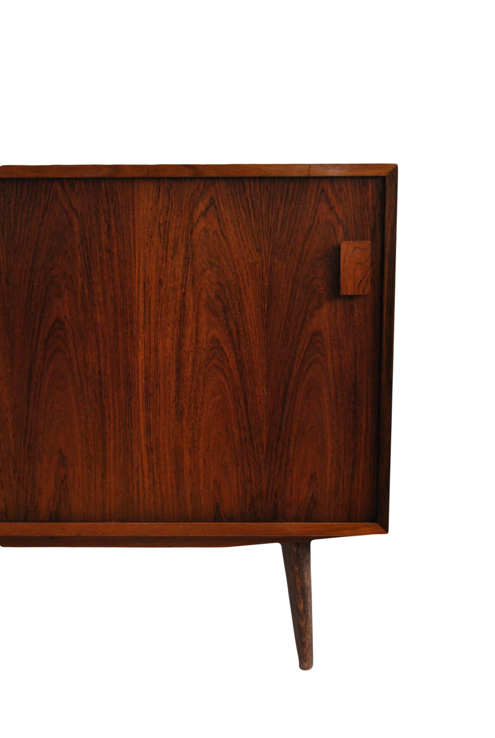 Veneer Mid-Century Danish Rosewood Sideboard, Dammand Rasmussen