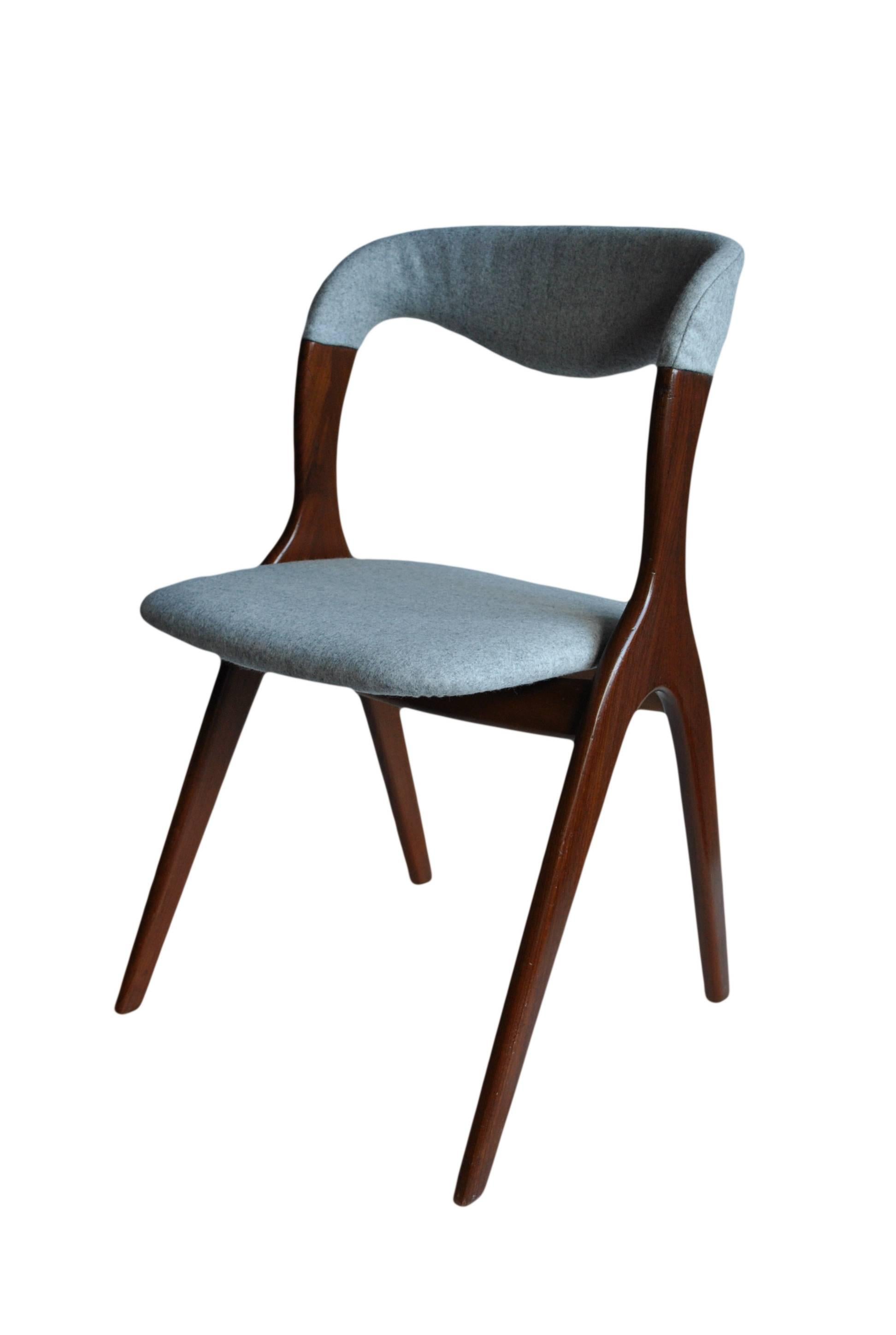 Danish Midcentury Dining Chairs, set of eight. Restored. 3