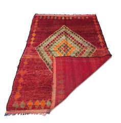 Magenta and Mint Boujad Rug
