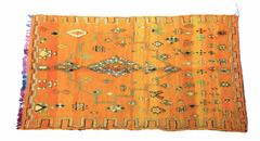 Stunning Saffron and Mint Moroccan Rug