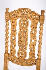 Carved English Baroque Dining Chairs
