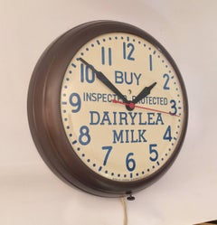 1950s Dairylea Milk Advertising GE Wall Clock