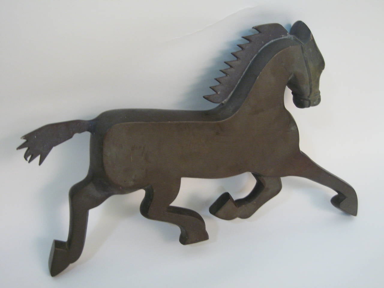 Art Deco Bronze Horse Fragment In Good Condition In Garnerville, NY