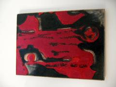 1950s Abstract Expressionist Fridegart Glatzle Karlsruhe Art Pottery Tile