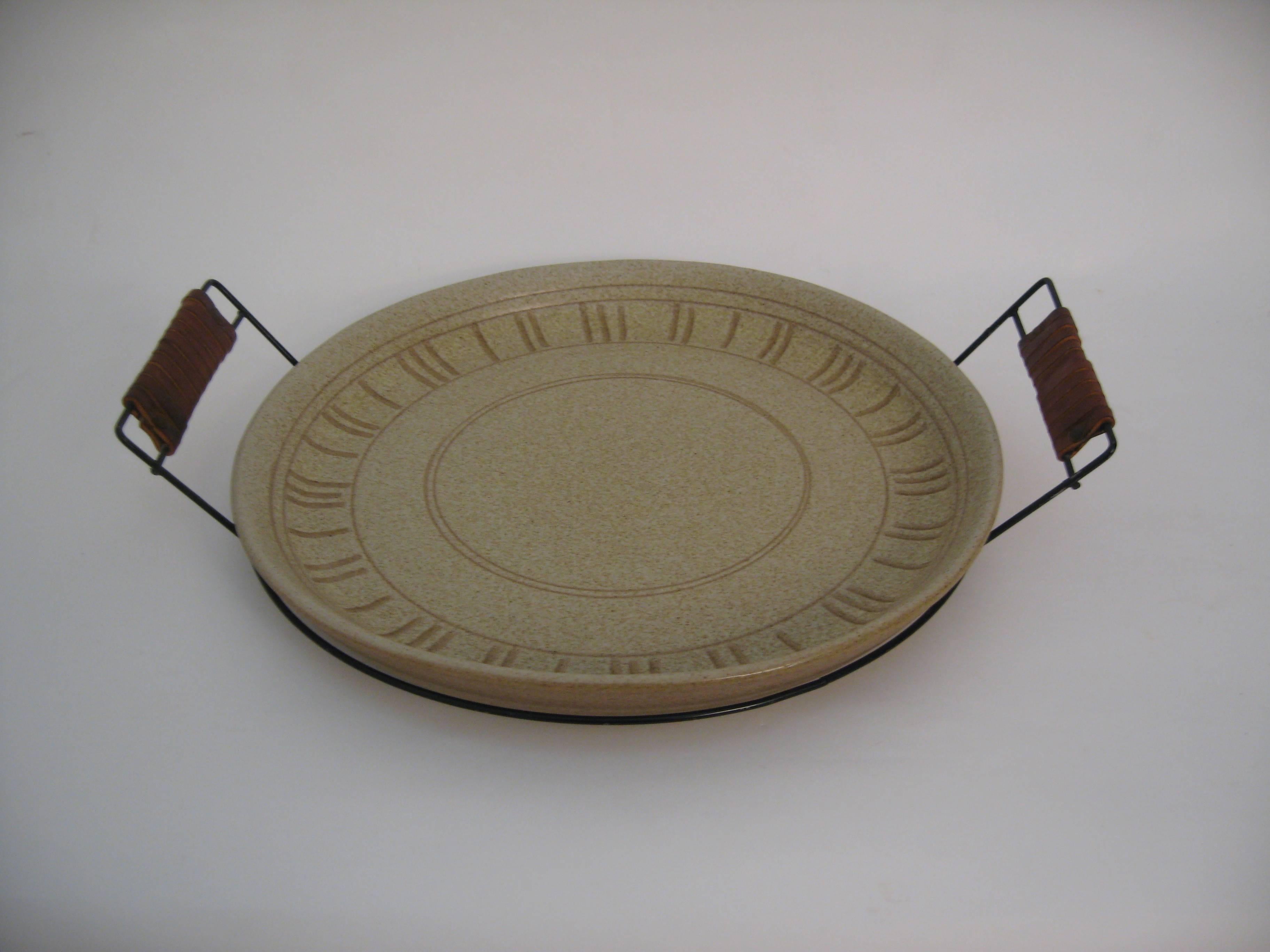 Mid-20th Century Gordon Martz Pottery Serving Platter Centrepiece