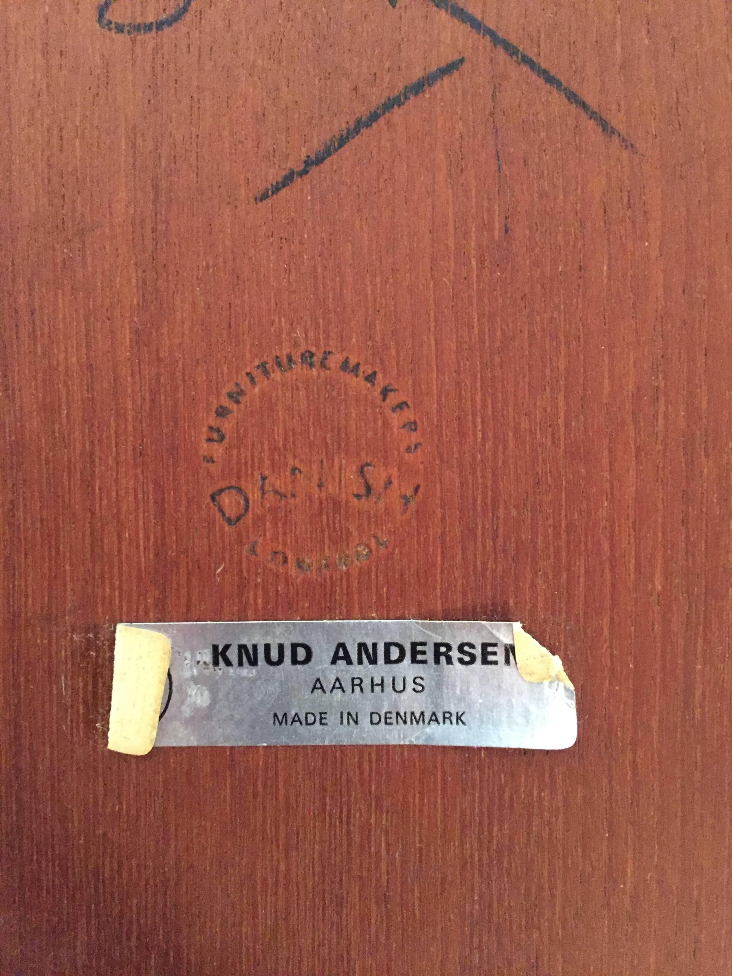 Knud Andersen Danish Modern Teak Folding Table 2